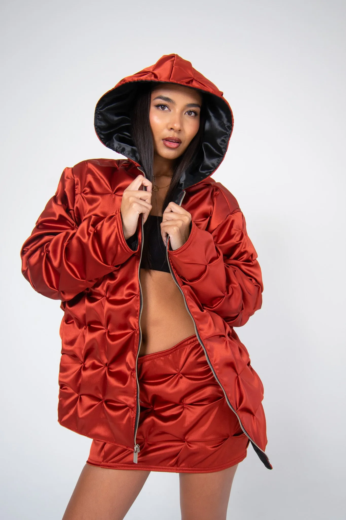 FLUIDITY RED HOODIE