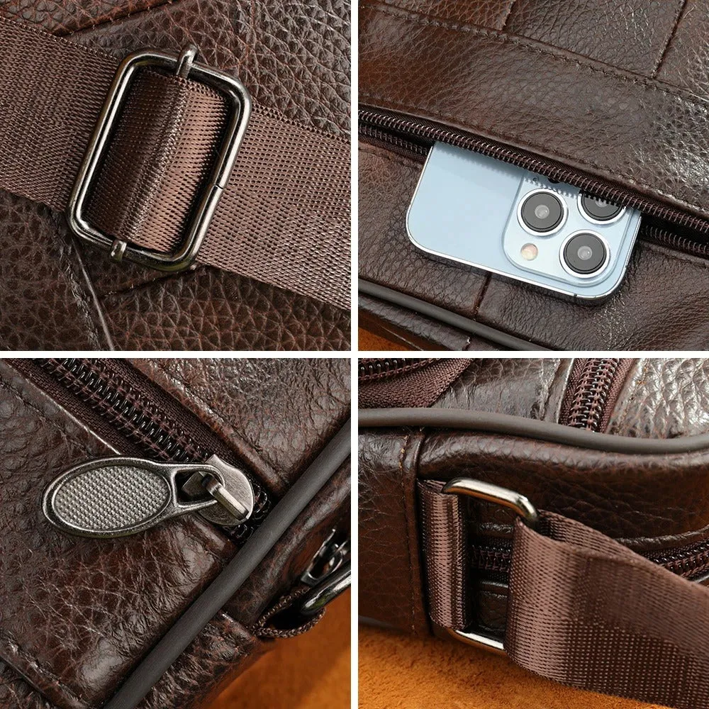 Franco | comfortable men's leather shoulder bag