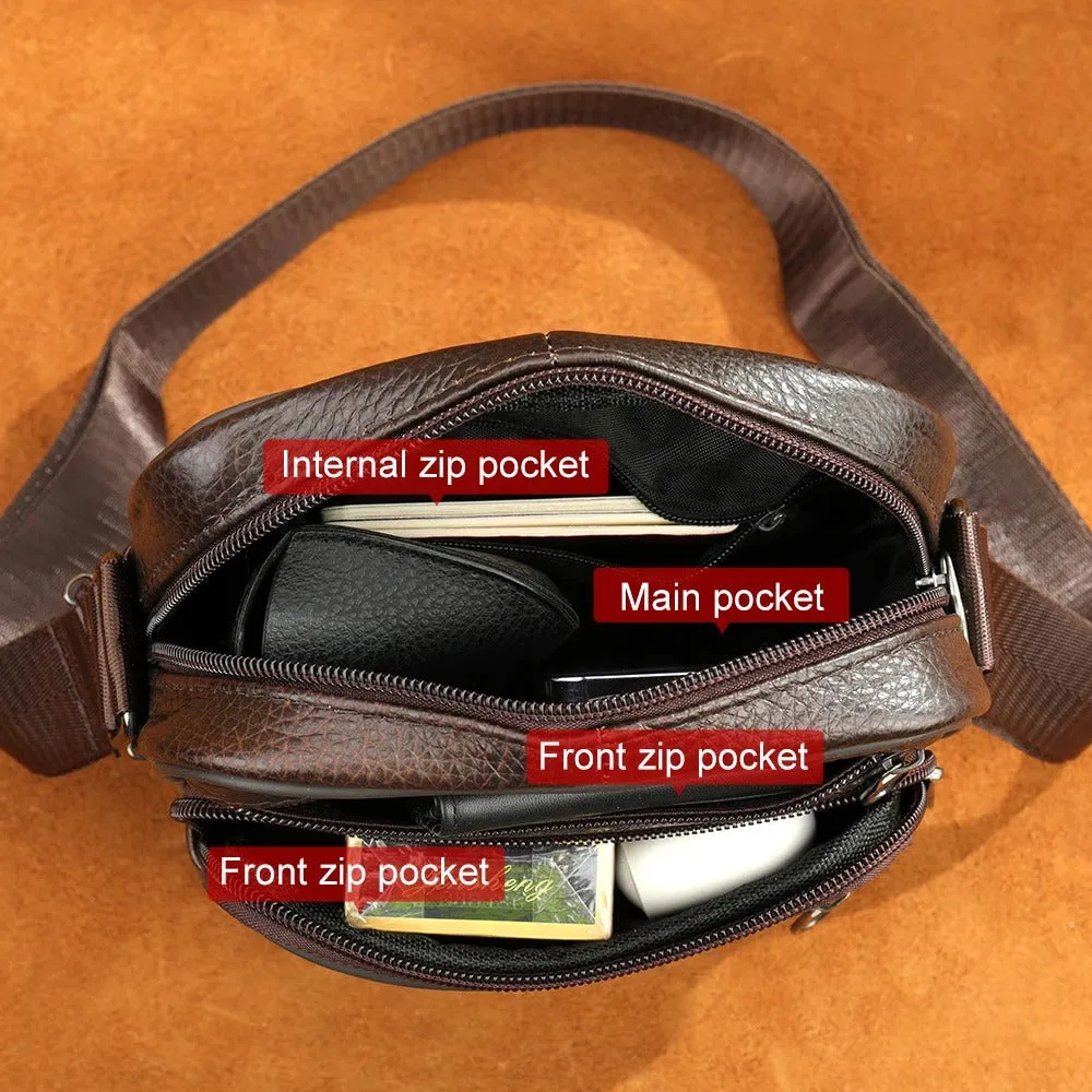 Franco | comfortable men's leather shoulder bag