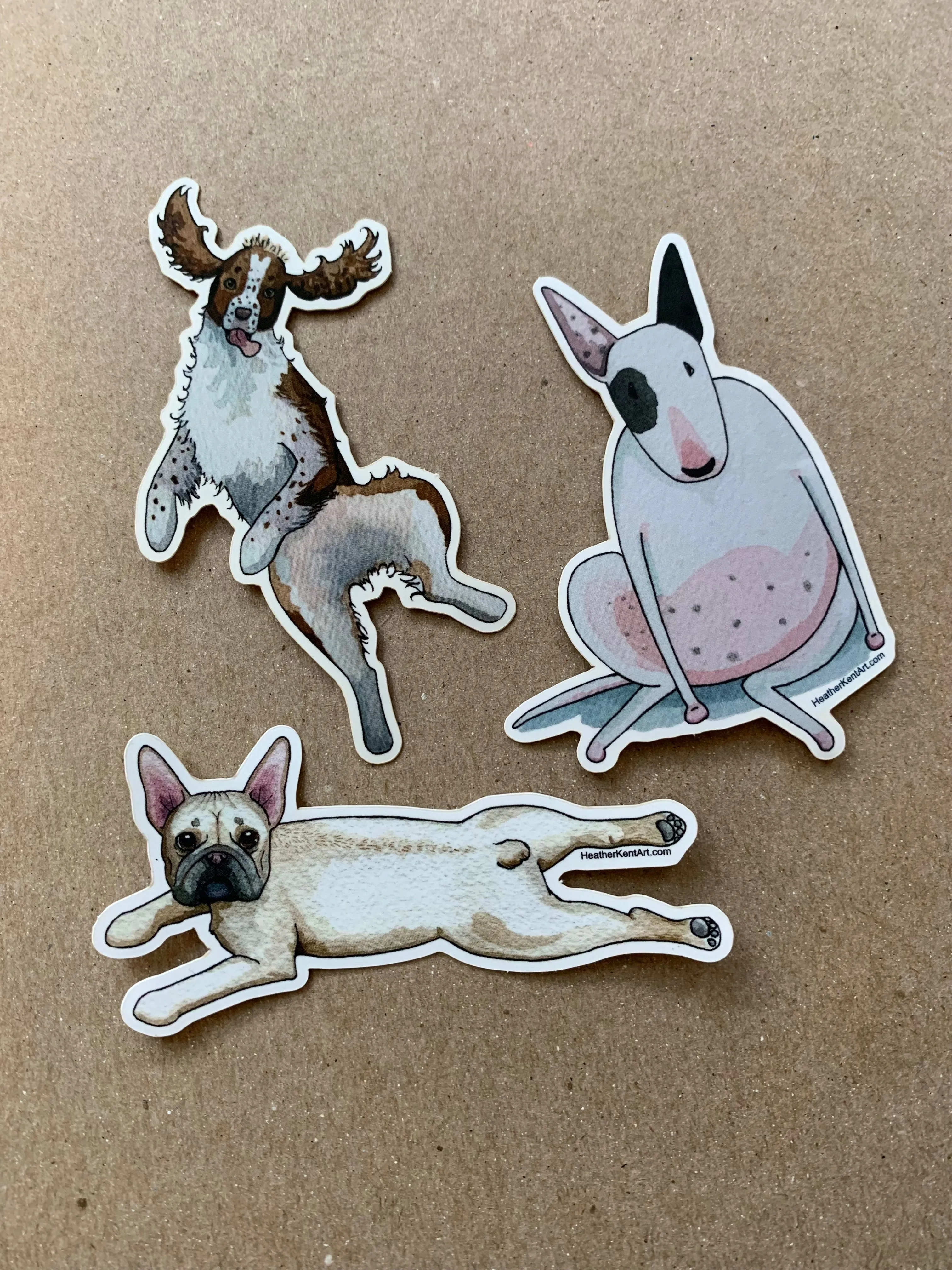 French Bulldog Laying Down Dog Vinyl Stickers, 3 inch, Doggos Sticker, FREE SHIPPING