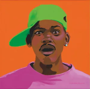 FRESHHH -  Fresh Prince of Bel Air portrait art - Custom Art Stickers for Laptops & Walls - Vakseen Art