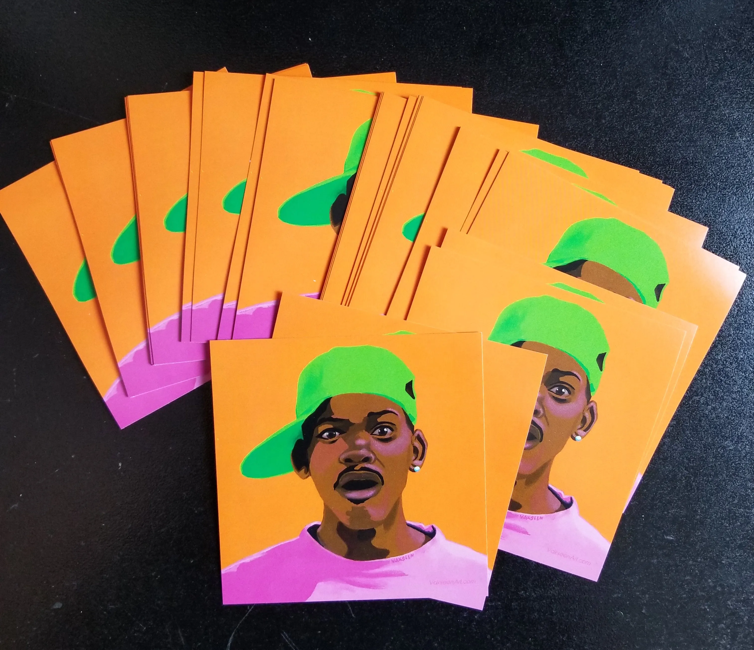 FRESHHH -  Fresh Prince of Bel Air portrait art - Custom Art Stickers for Laptops & Walls - Vakseen Art