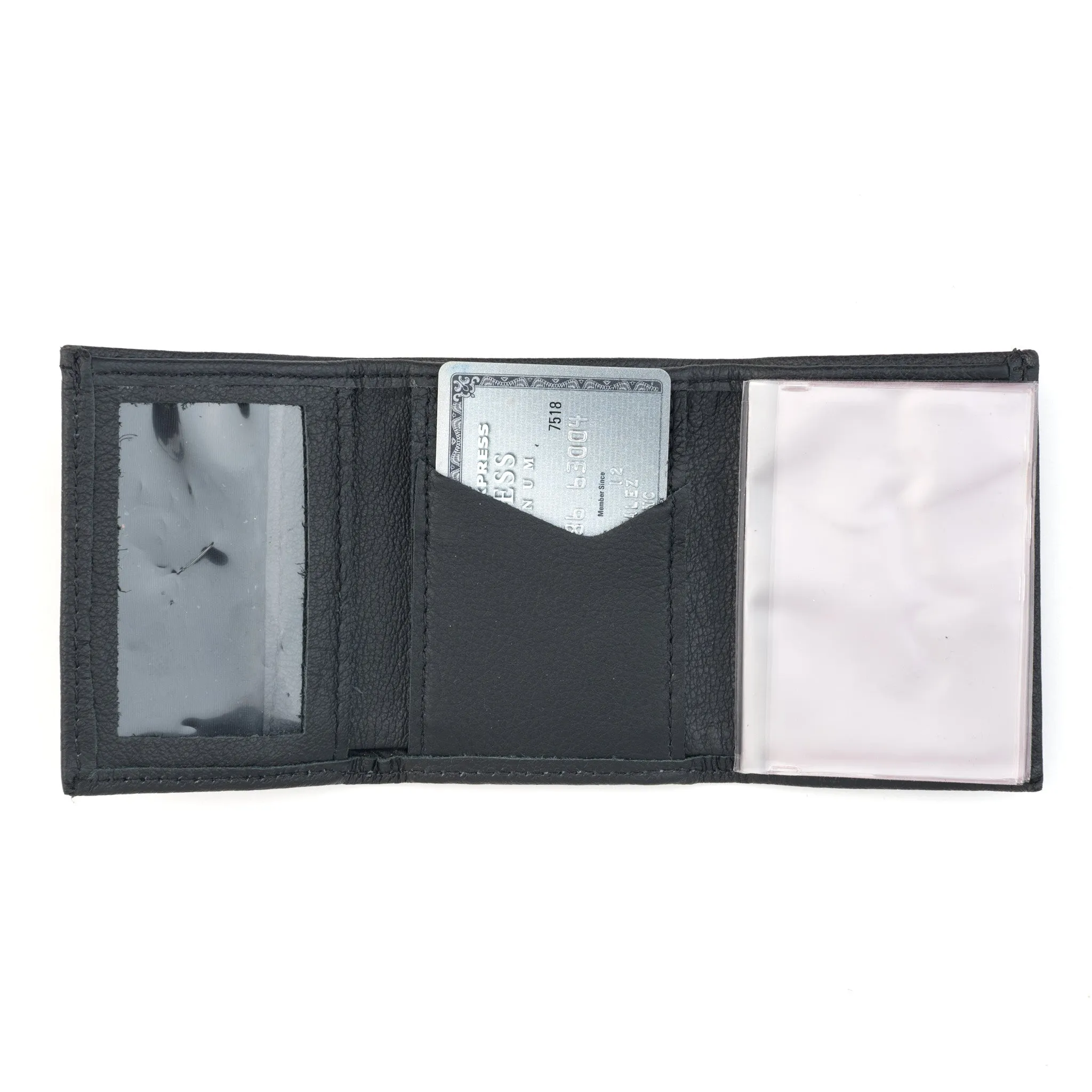 FT 803B Fine Tri-Fold Wallet- Black