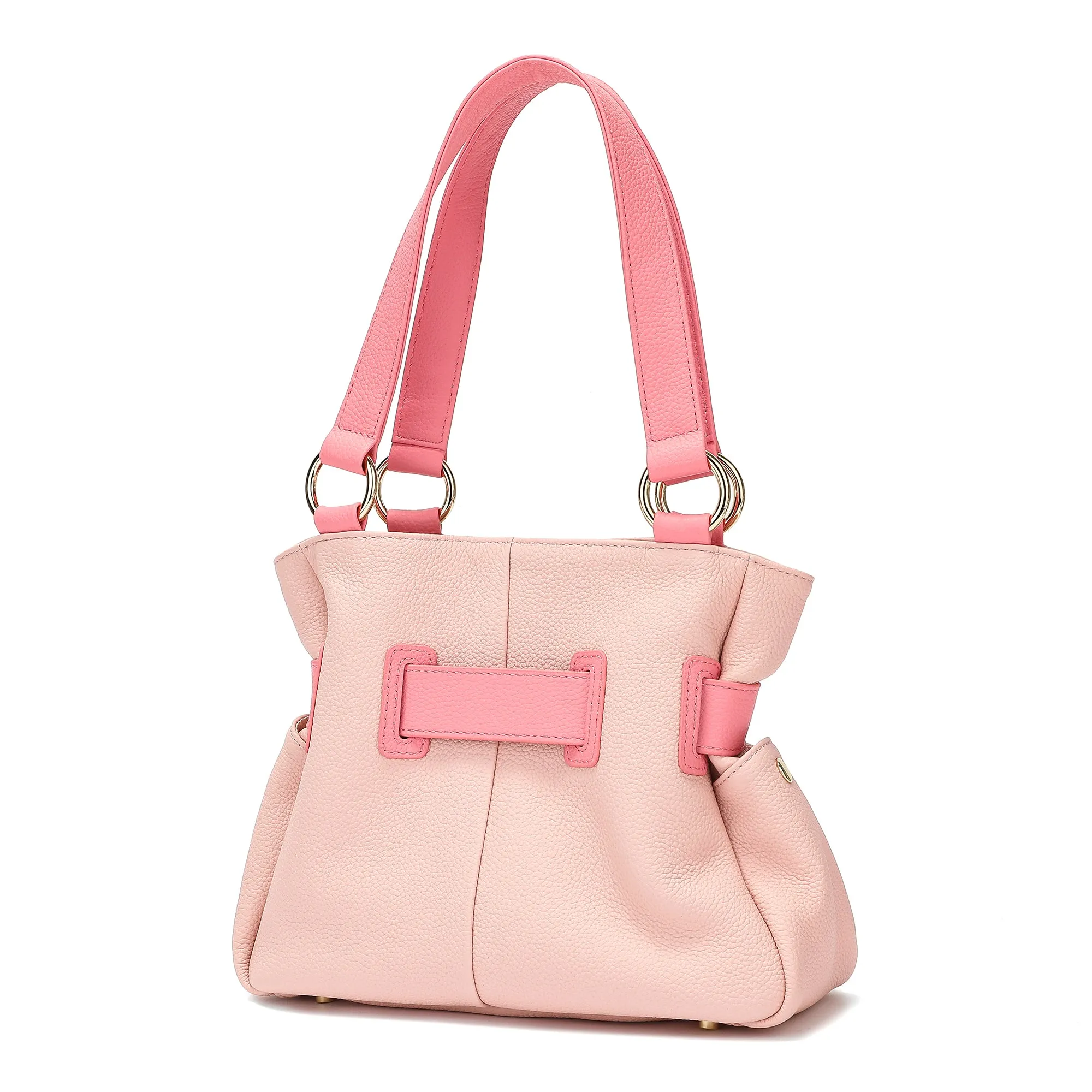 Full-Grain Soft Leather Bow Bag