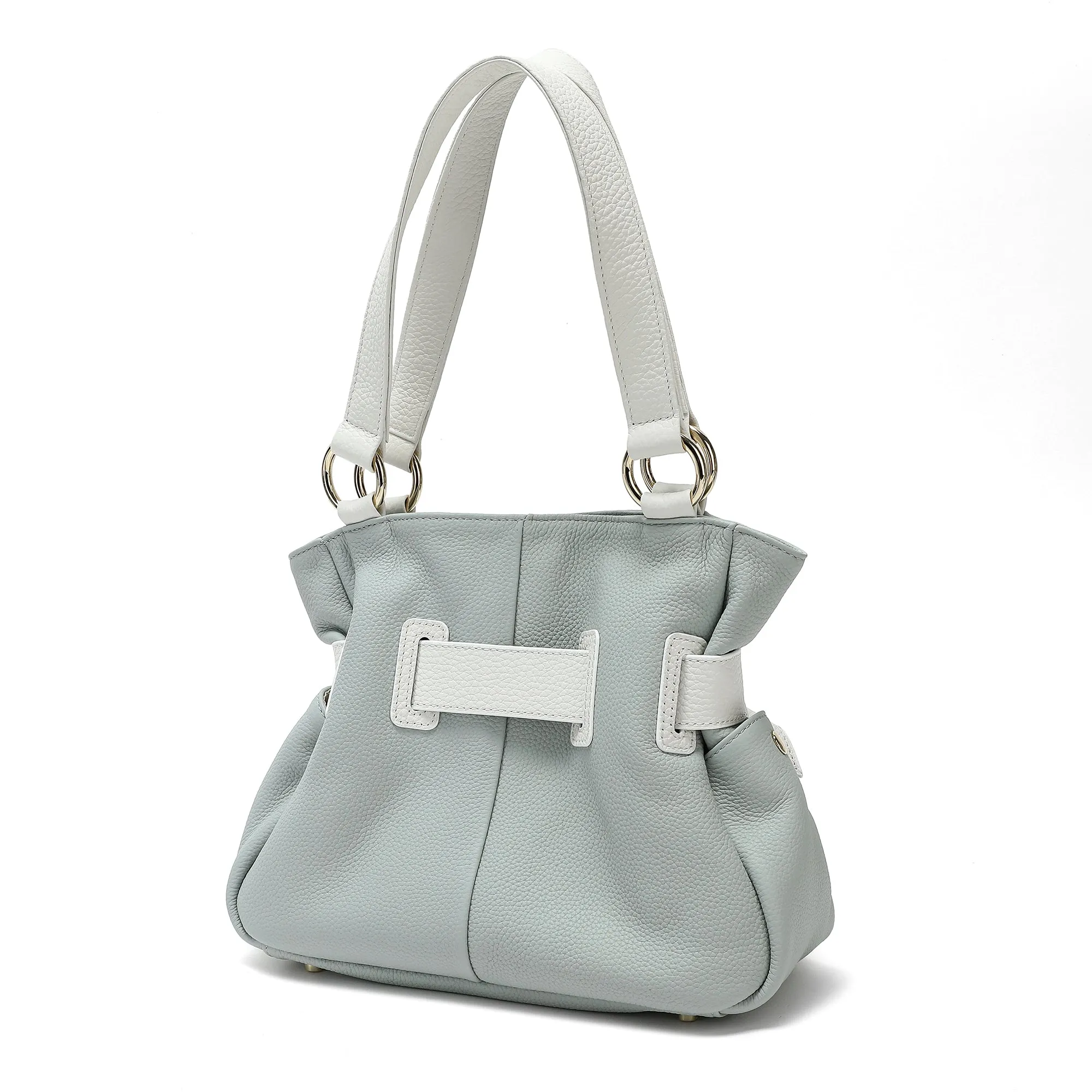 Full-Grain Soft Leather Bow Bag