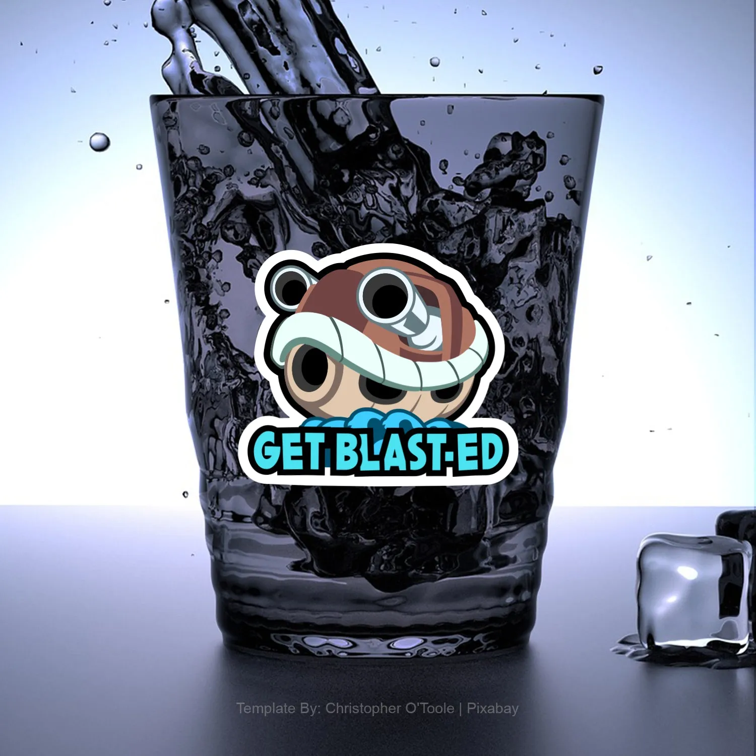 Get Blasted Blastoise Shell Sticker