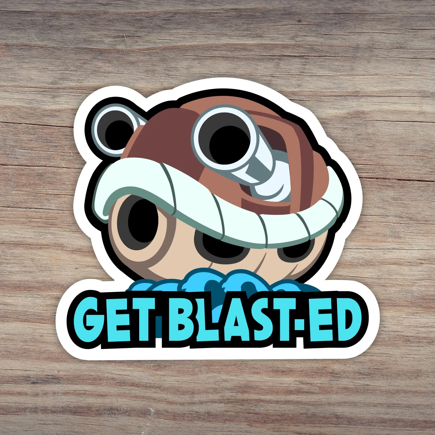 Get Blasted Blastoise Shell Sticker