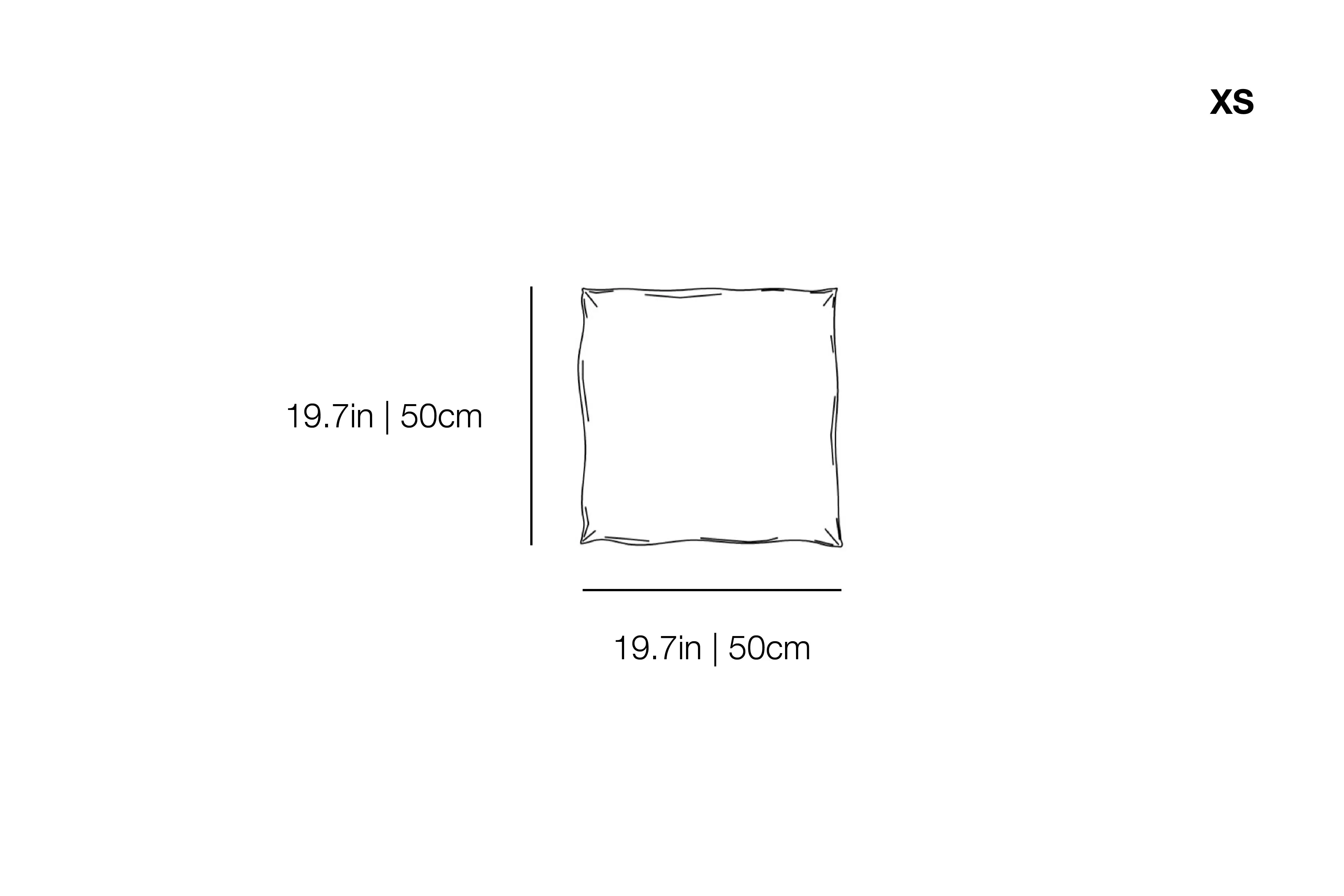 Ghost Out Cushion XS, 19.7x19.7in | 50x50cm