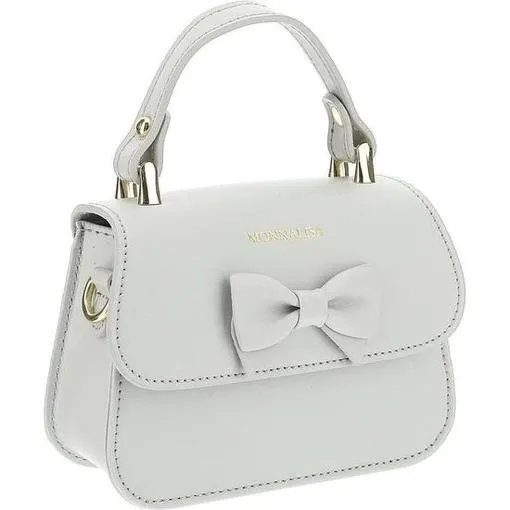 Girls Grey Bow Bag