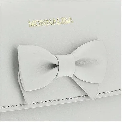 Girls Grey Bow Bag