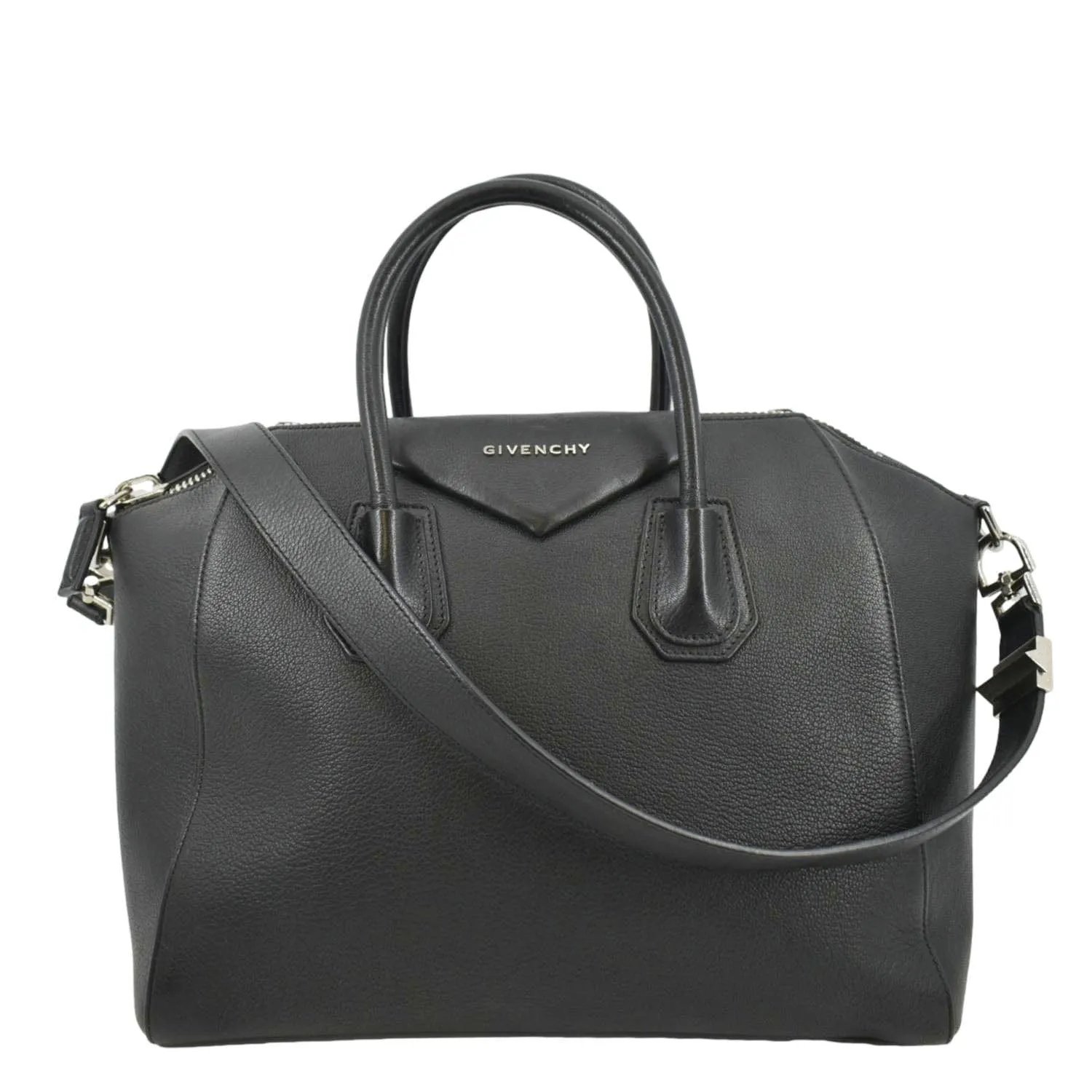 GIVENCHY Antigona Small Leather Shoulder Bag Black