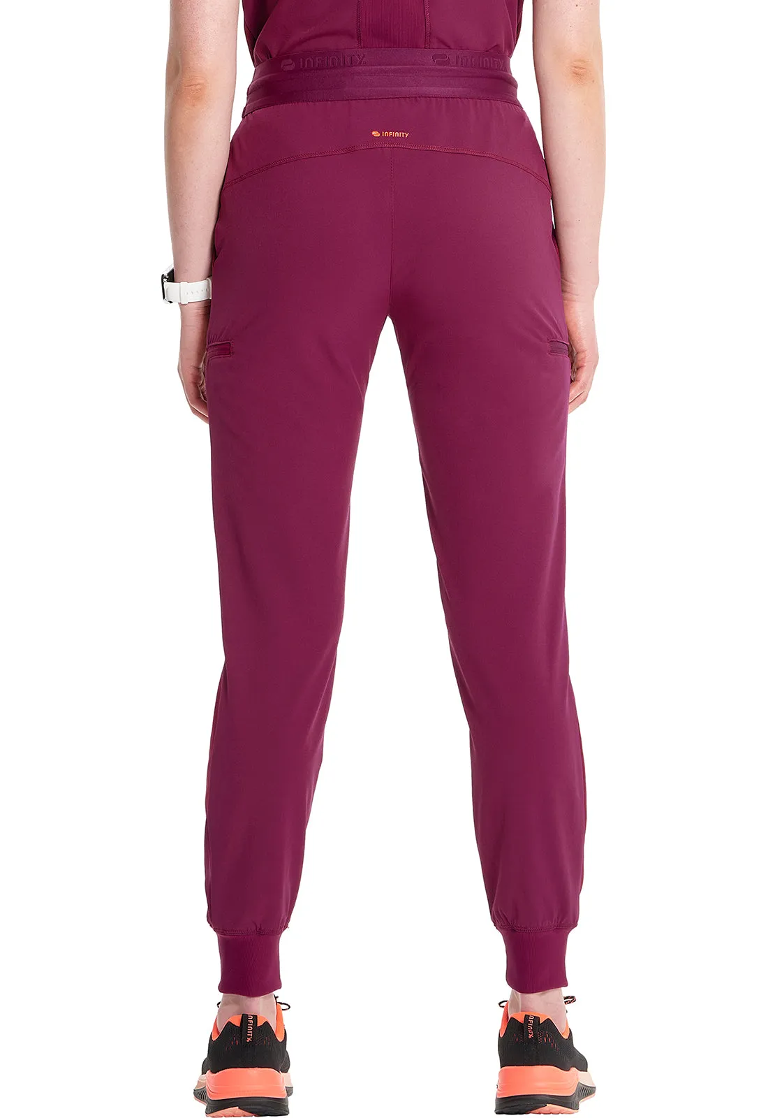 GNR8 IN122A Mid Rise Jogger Wine
