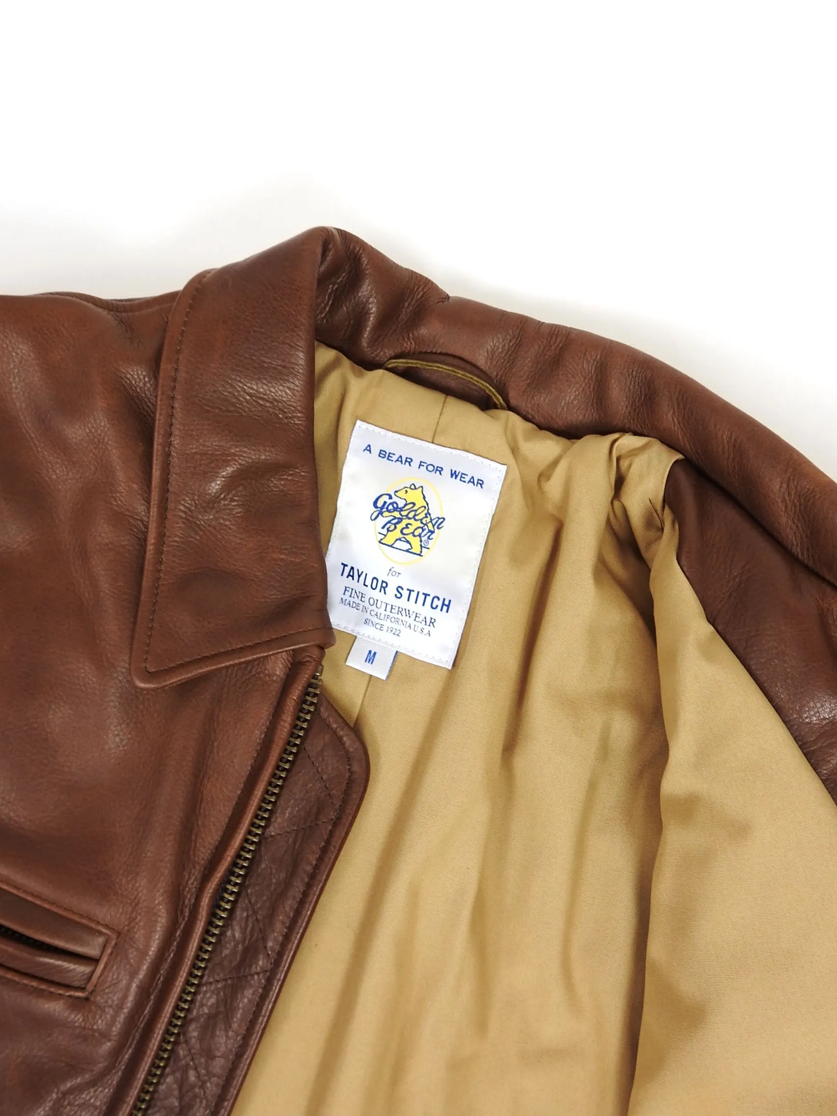 Golden Bear for Taylor Stitch Moto Jacket Size Medium