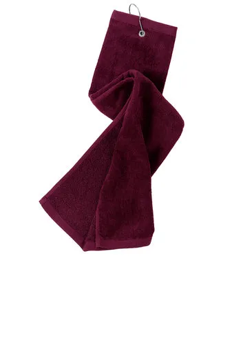 Grommeted Tri-Fold Golf Towel