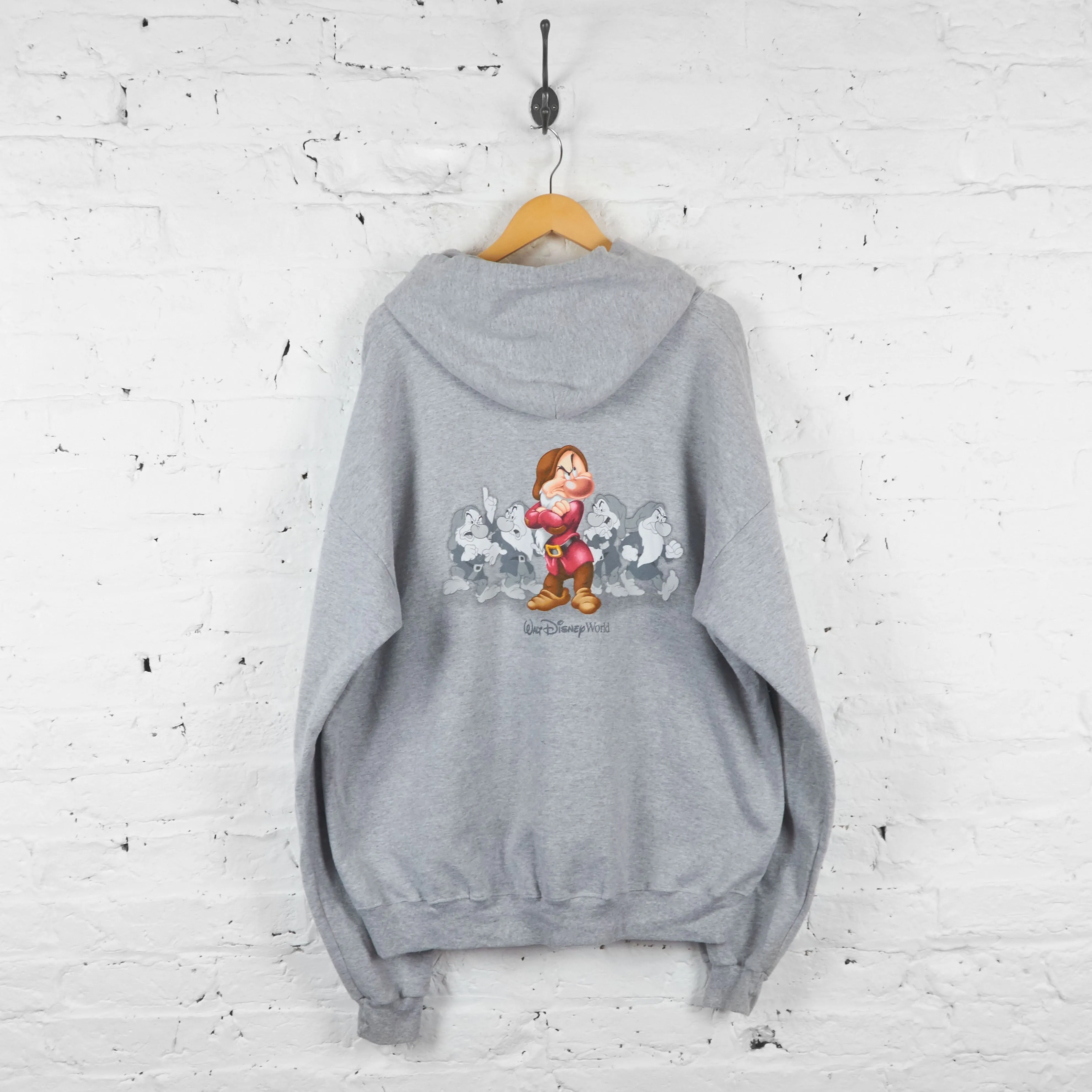 Grumpy Snow White Disney Hoodie - Grey - XL