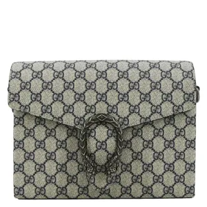 GUCCI Dionysus GG Supreme Canvas Crossbody Bag Navy Blue 725548