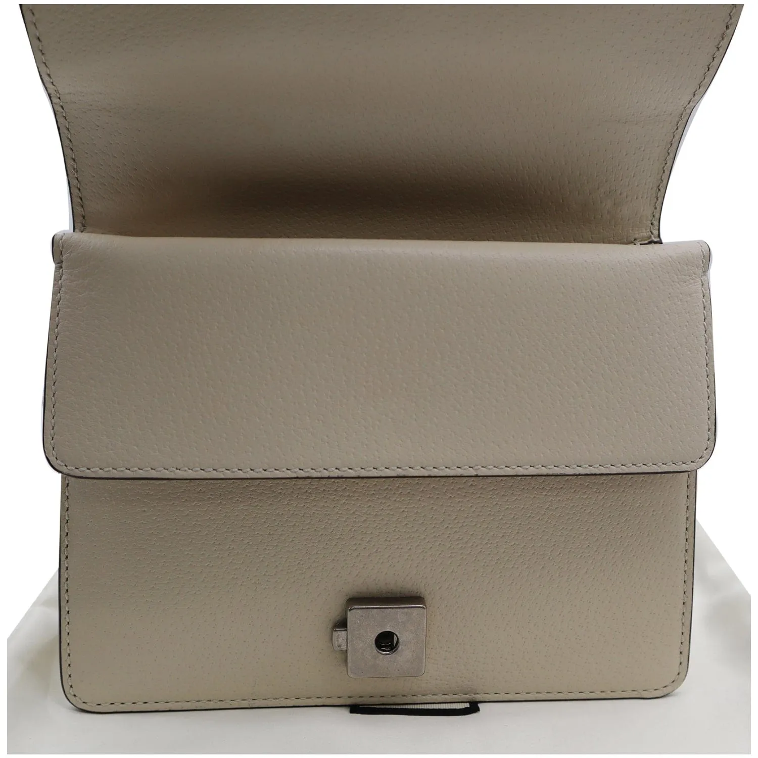 GUCCI Dionysus Mini Leather Crossbody Bag Cream