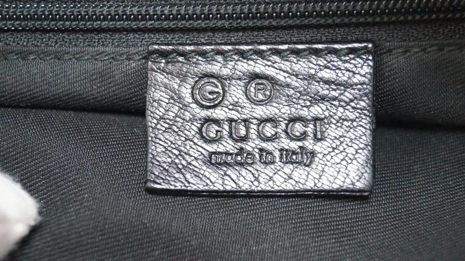 GUCCI GG Guccissima Leather Black Shoulder Bag 248272