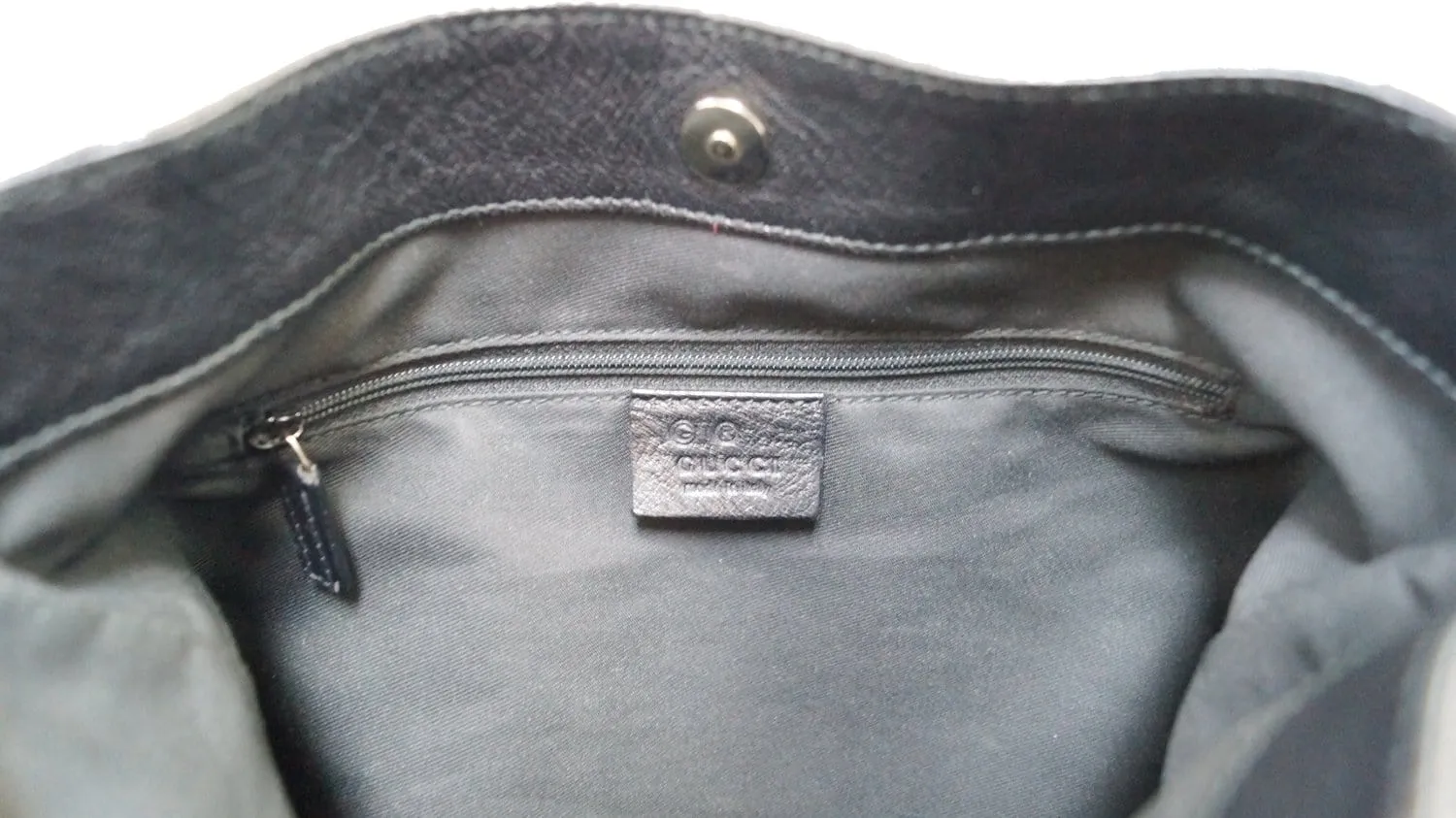 GUCCI GG Guccissima Leather Black Shoulder Bag 248272