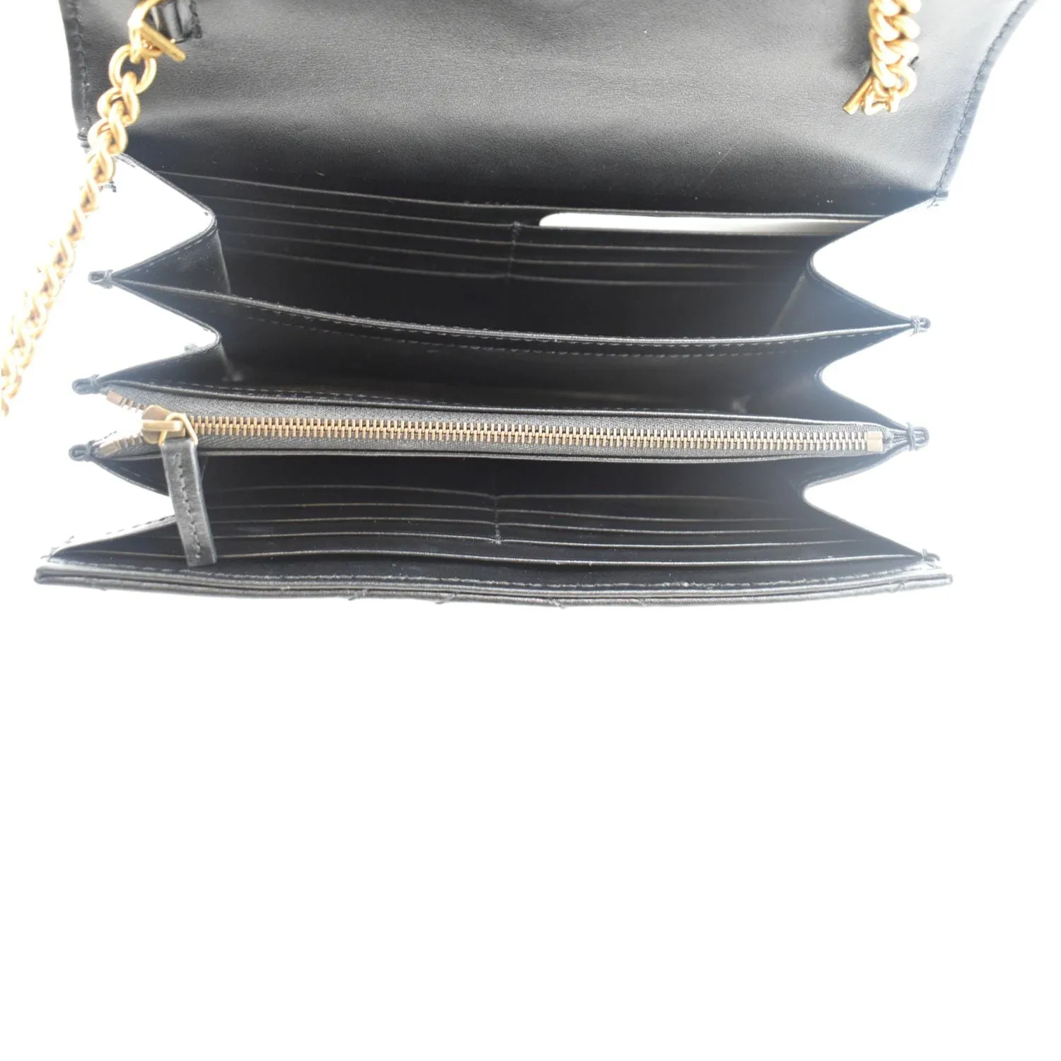 GUCCI GG Marmont Mini Matelasse Leather Crossbody Bag Black 474575