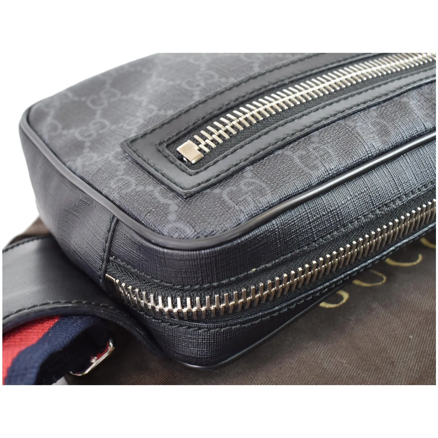 GUCCI GG Supreme Belt Bumbag Black 474293 - Last Call