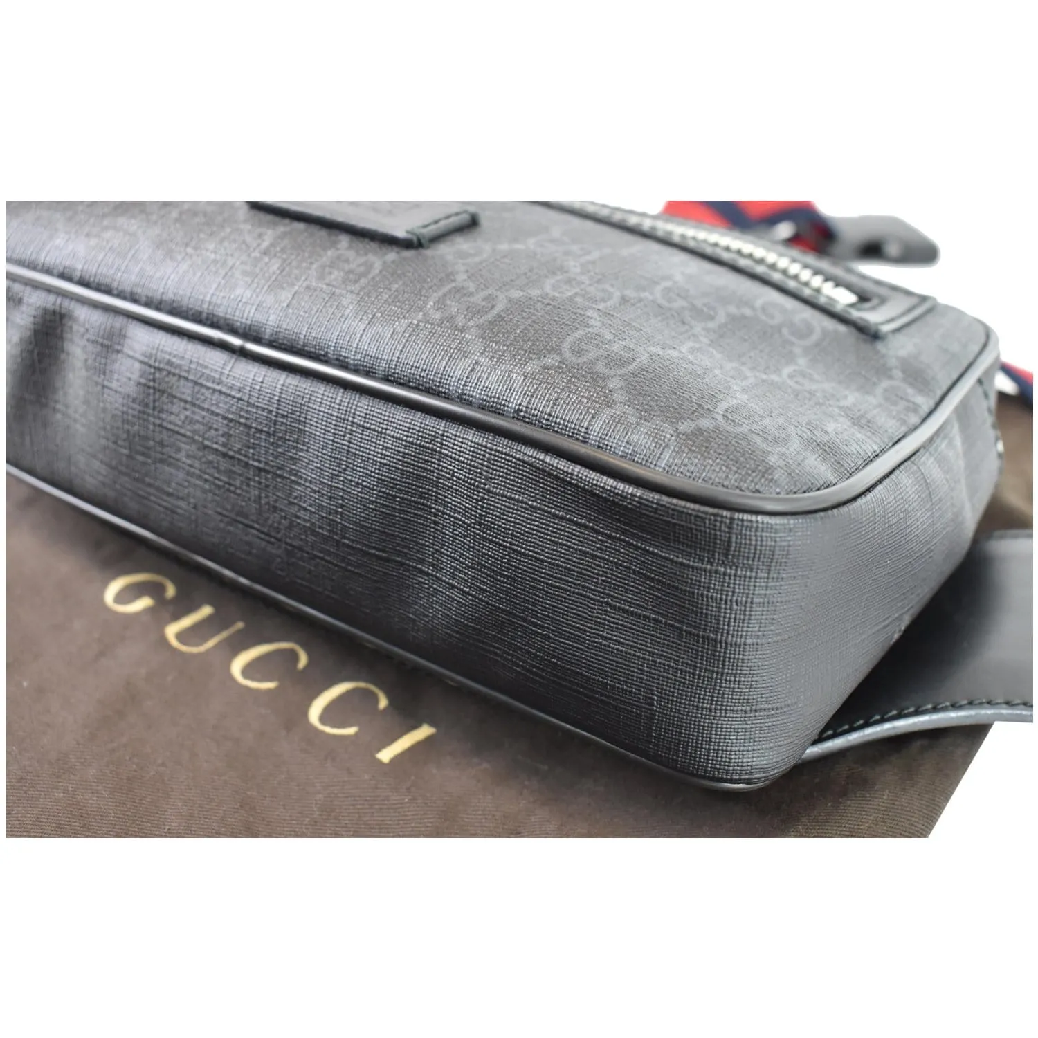 GUCCI GG Supreme Belt Bumbag Black 474293 - Last Call