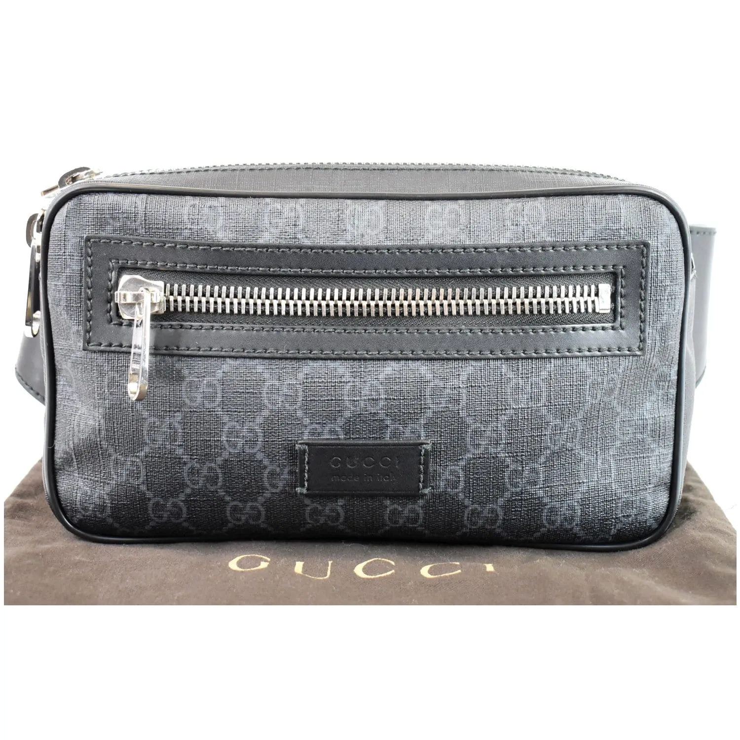 GUCCI GG Supreme Belt Bumbag Black 474293 - Last Call