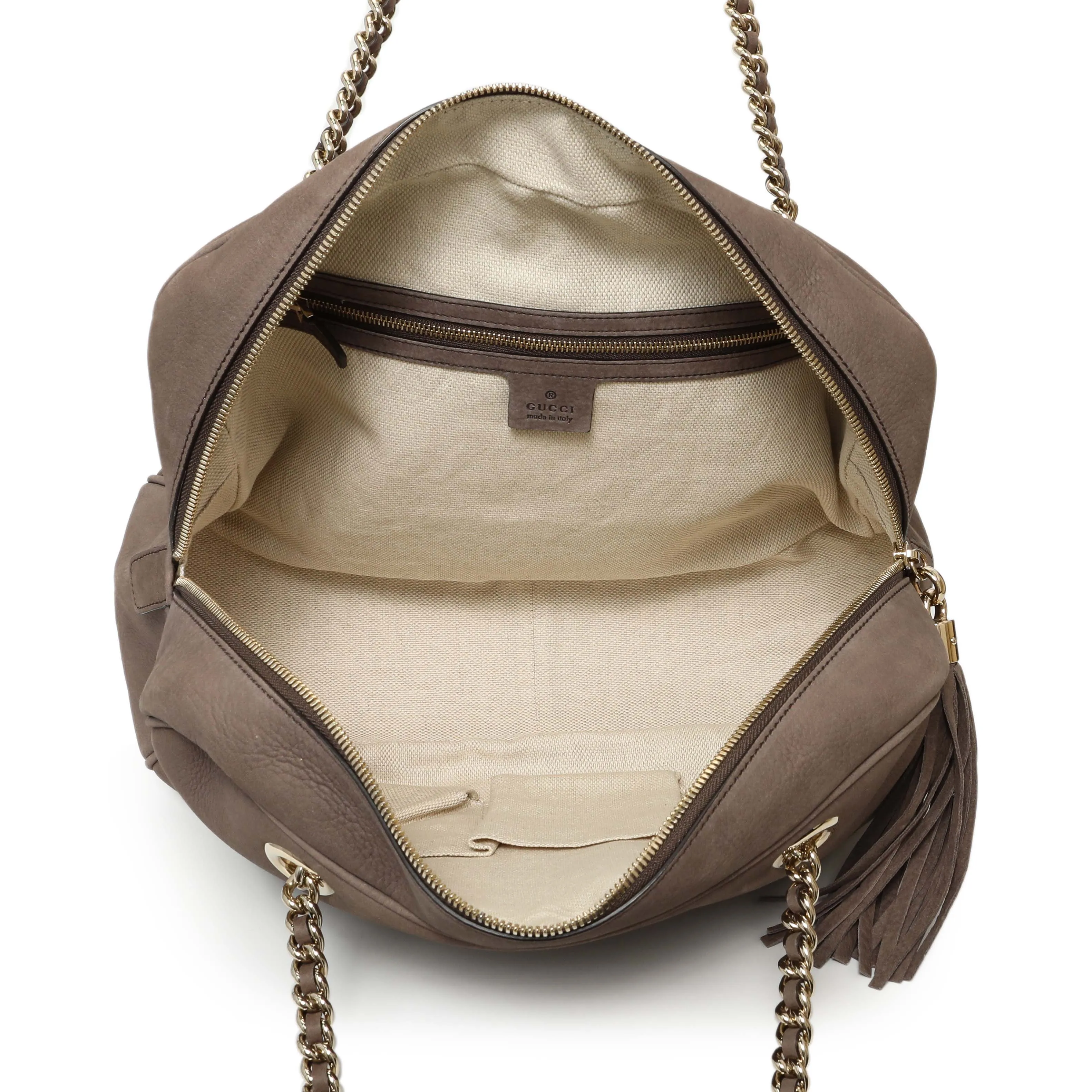 Gucci Grey Vitello Range Medium Soho Bowler