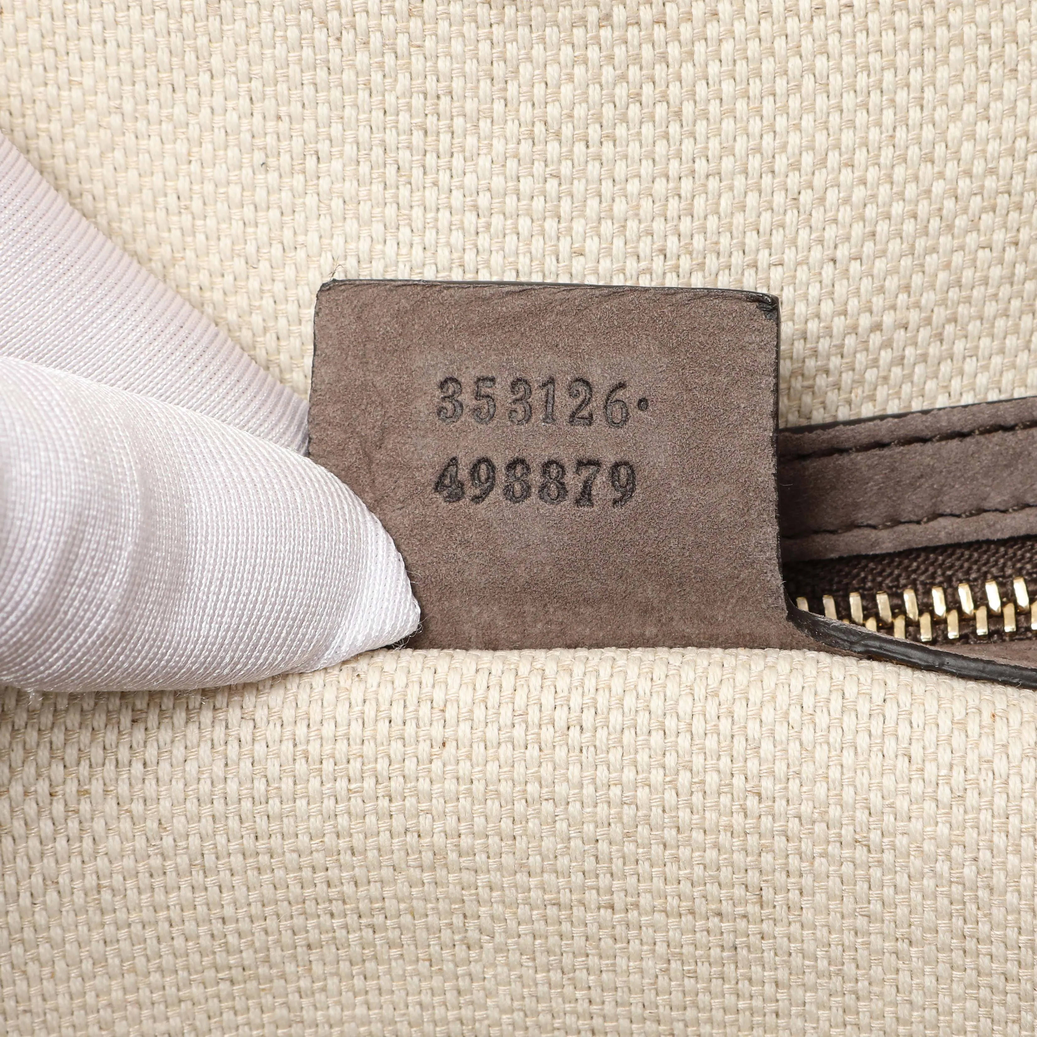 Gucci Grey Vitello Range Medium Soho Bowler