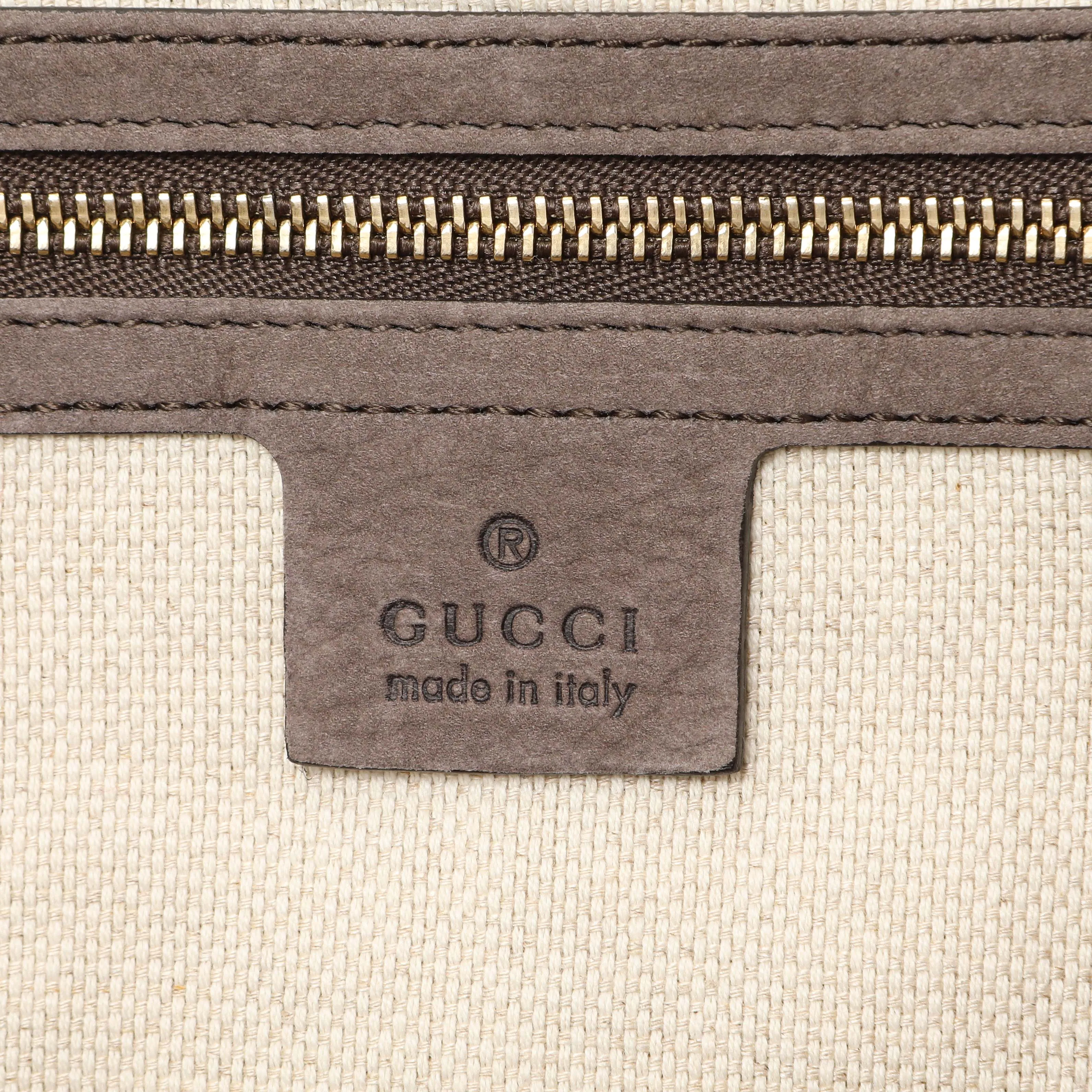 Gucci Grey Vitello Range Medium Soho Bowler