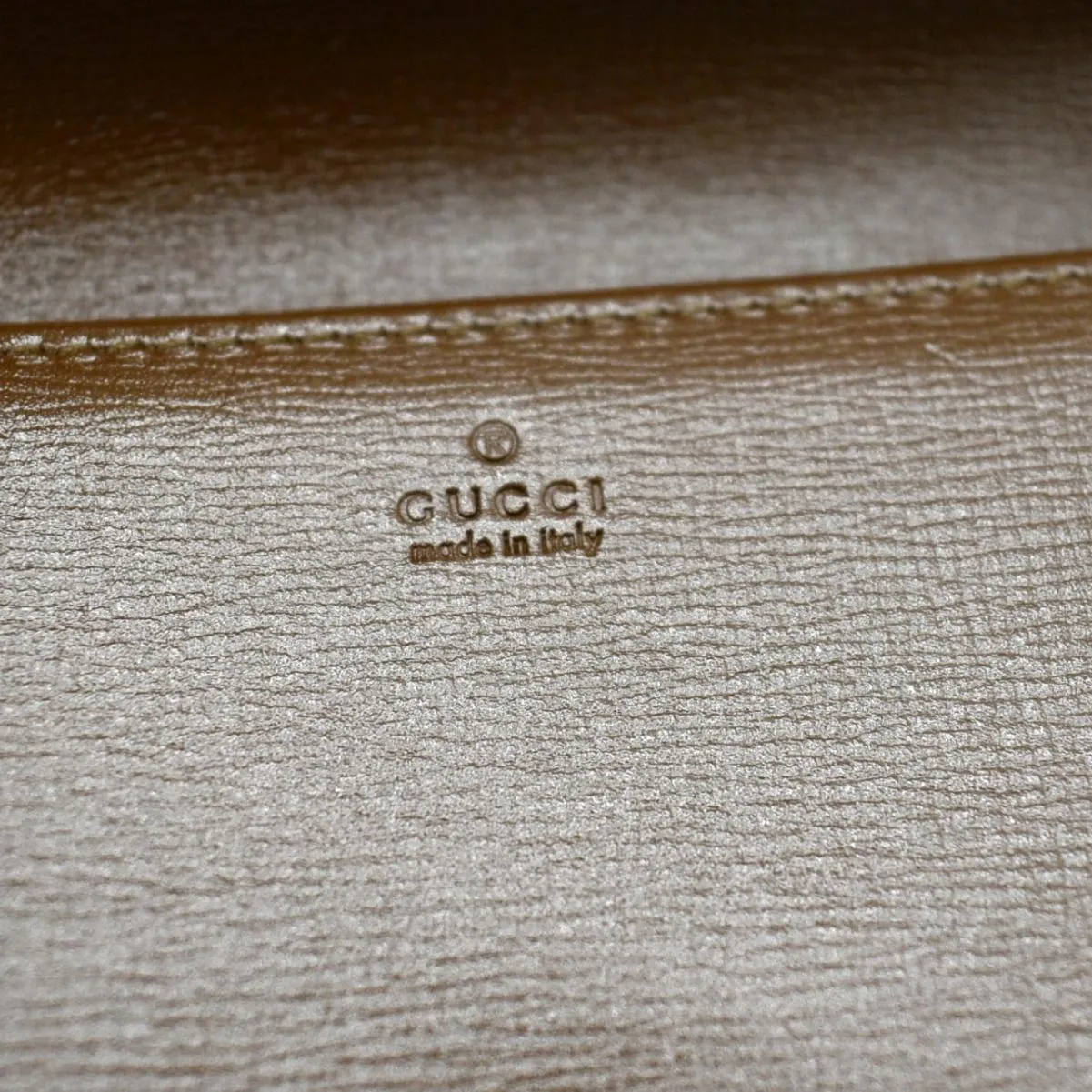 GUCCI Horsebit 1955 GG Supreme Canvas Crossbody Chain Wallet Beige 621392