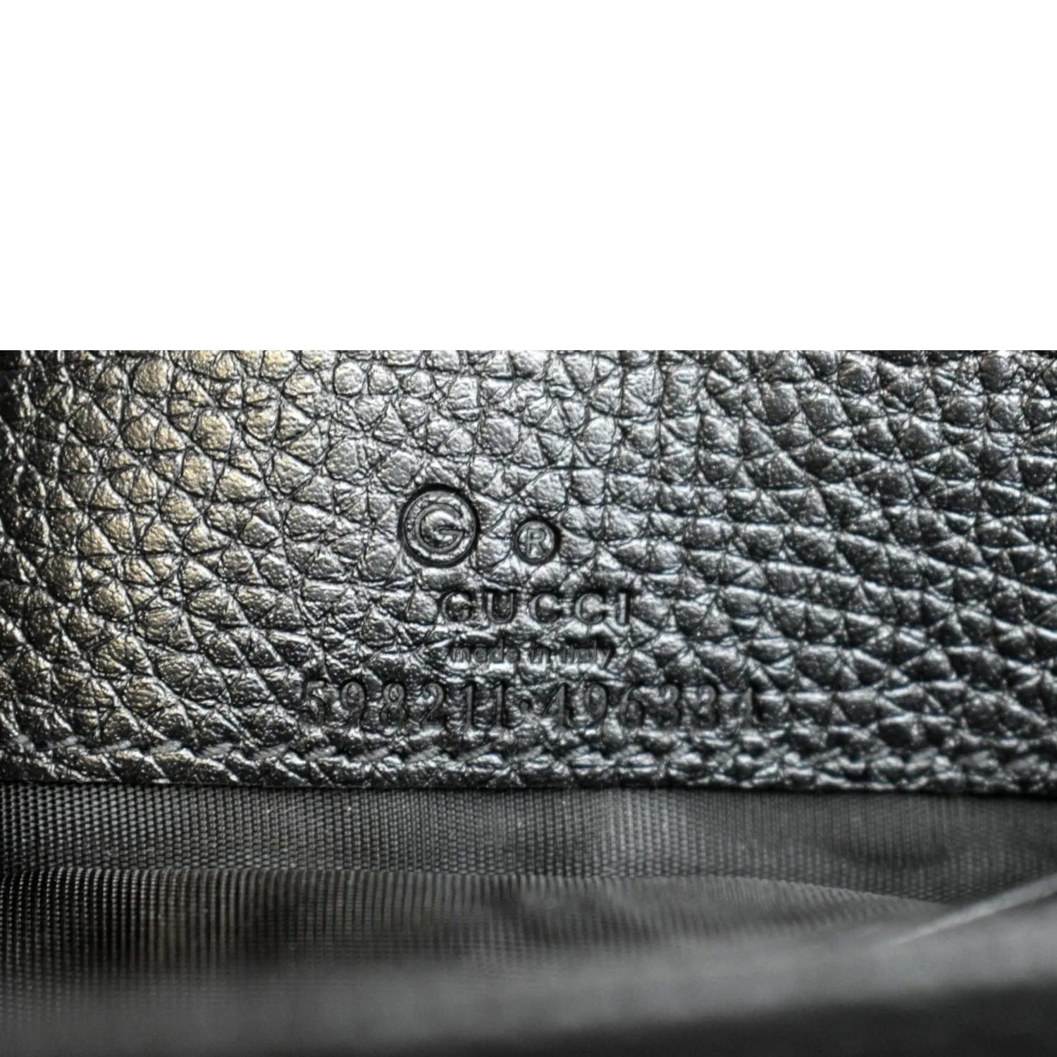 GUCCI Soho Leather Wallet On Chain Crossbody Bag Black 598211
