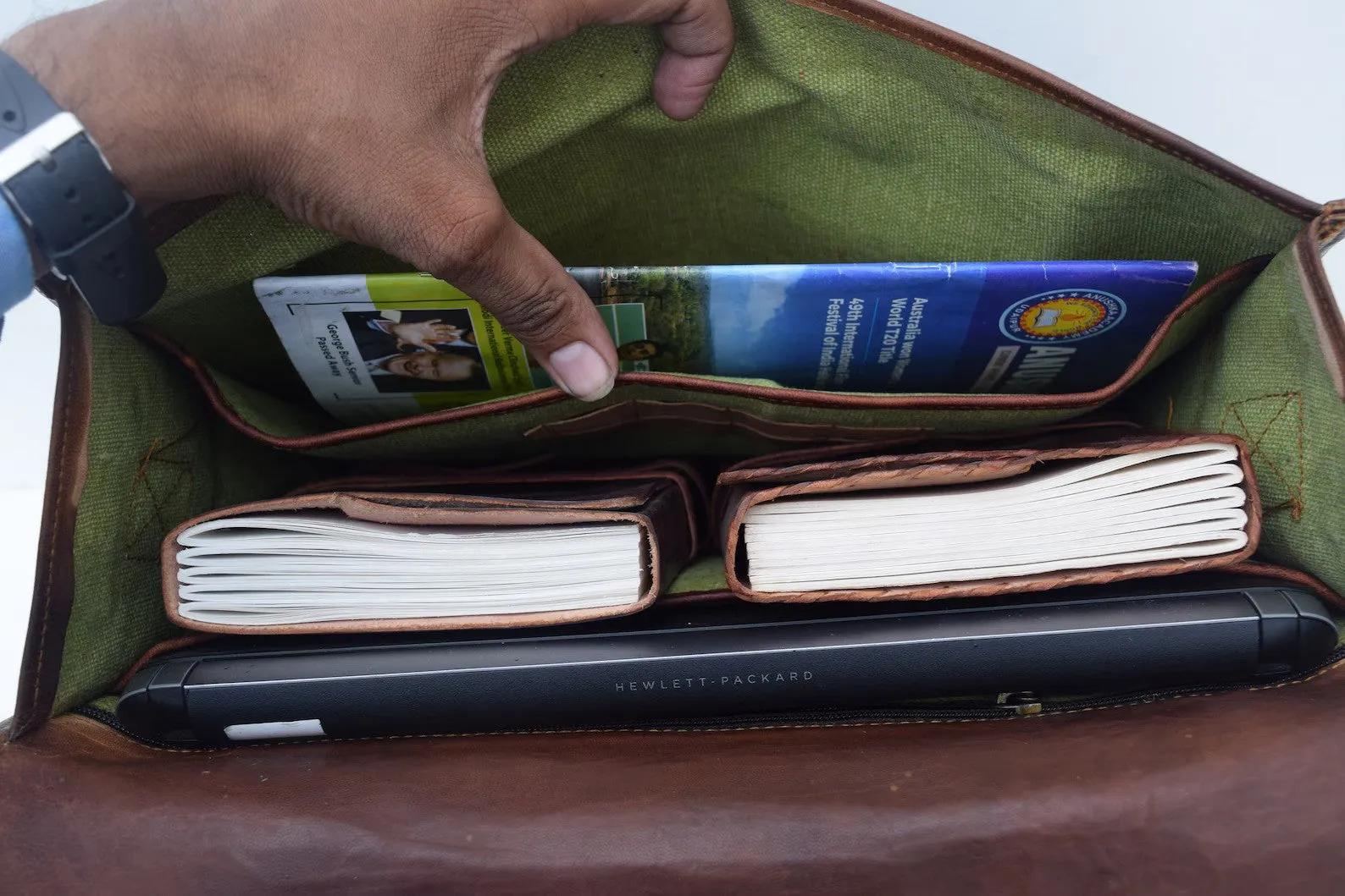 Handmade Leather Laptop Bag Messenger