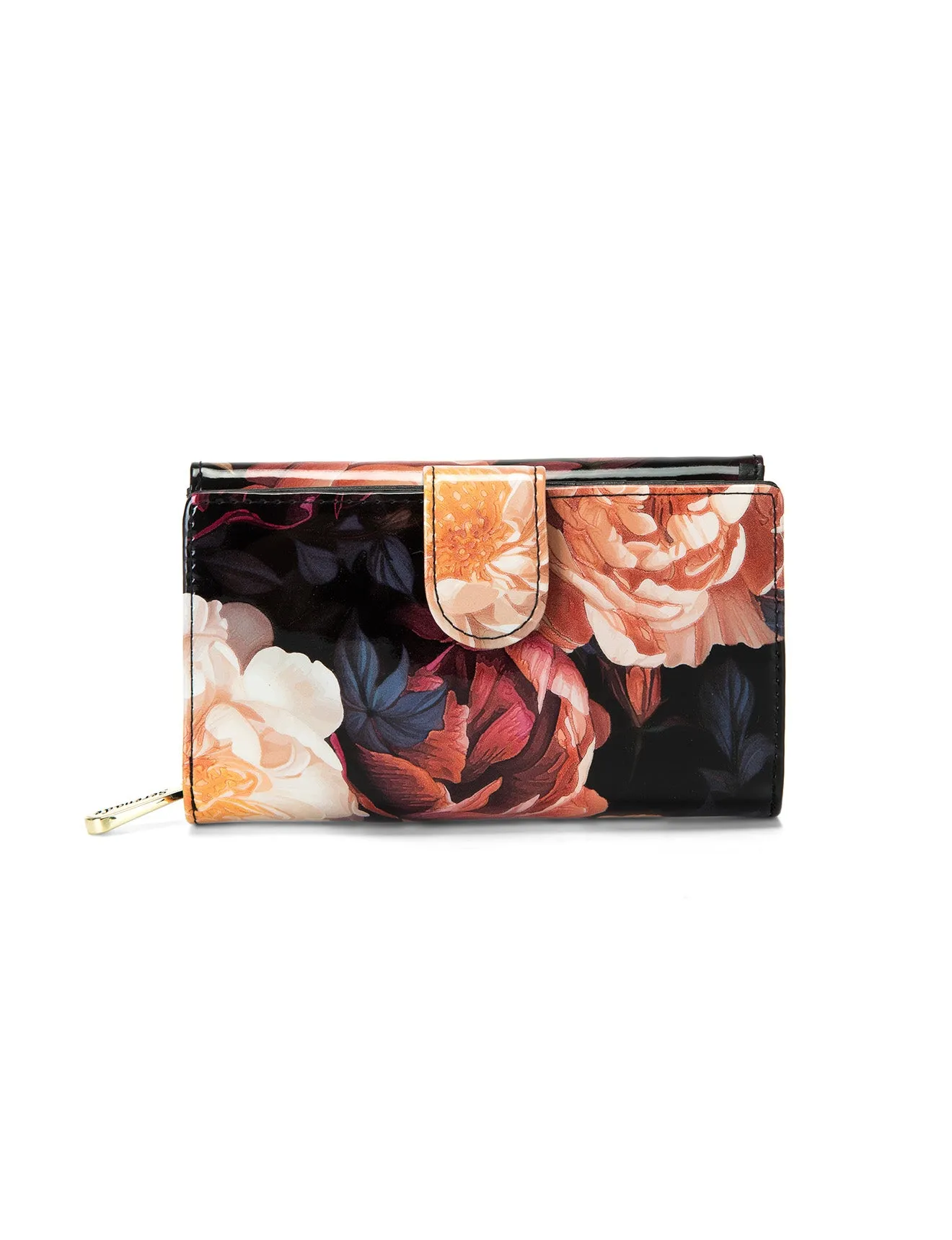 HARRIET  MEDIUM PATENT LEATHER WALLET WITH RFID- WSF2802- NEW IN