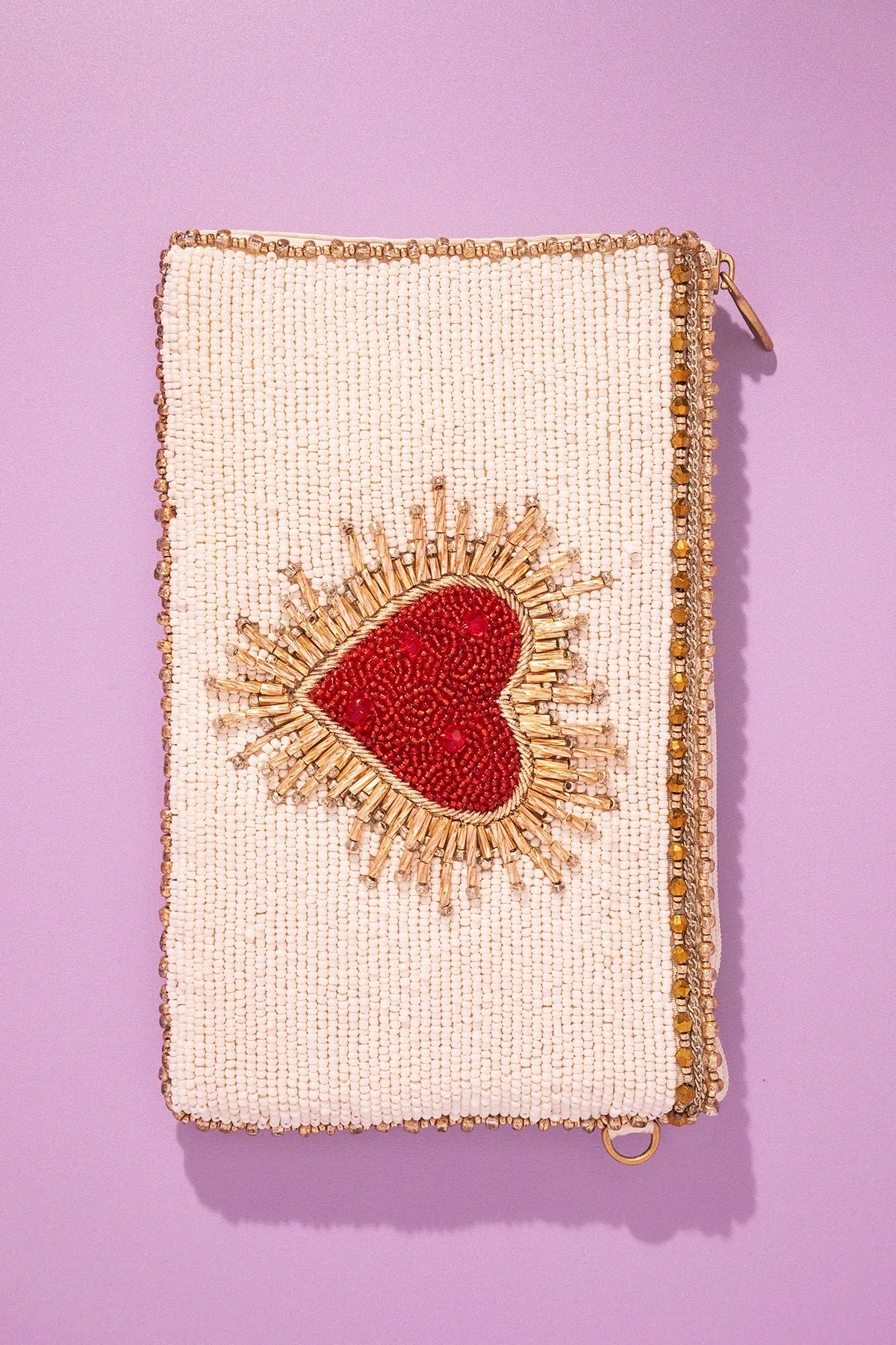 Heart Burst Crossbody Phone Bag