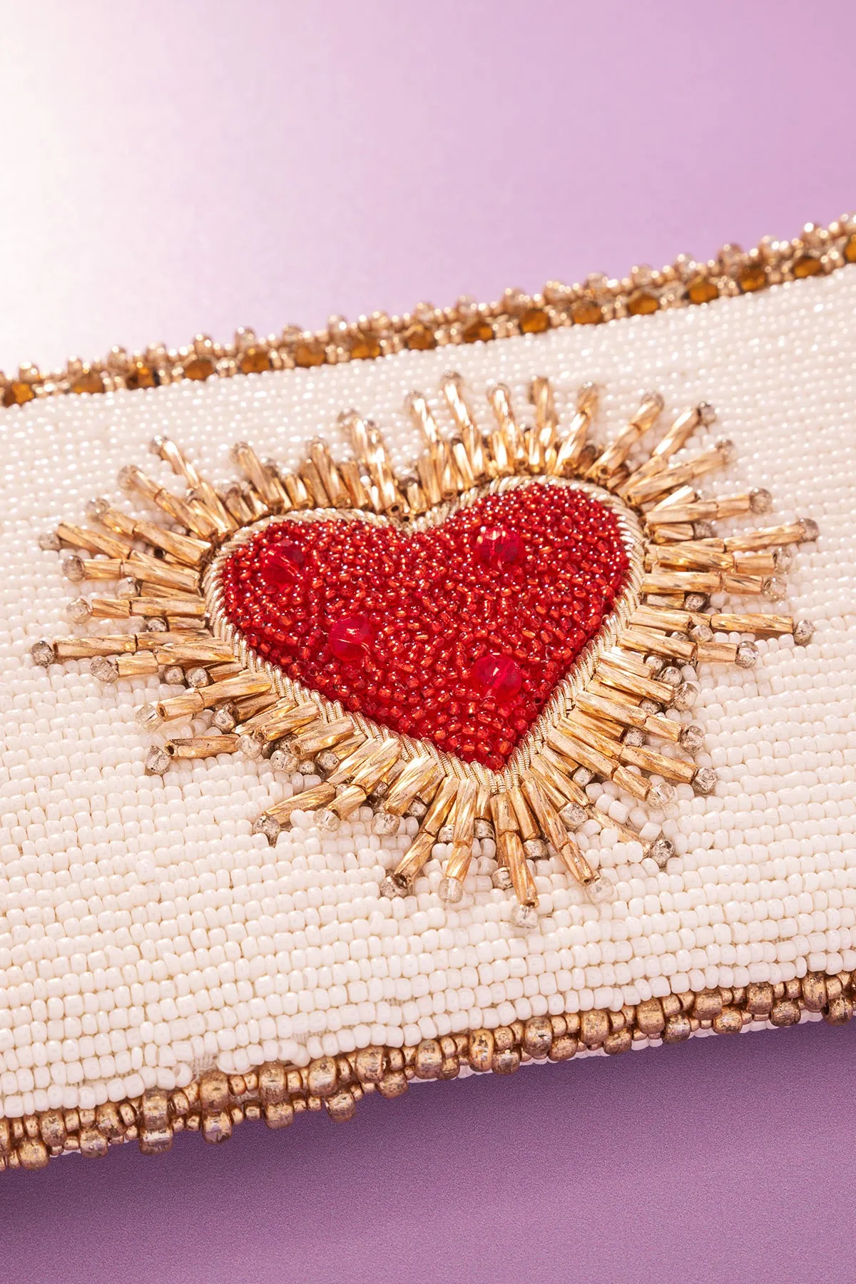 Heart Burst Crossbody Phone Bag