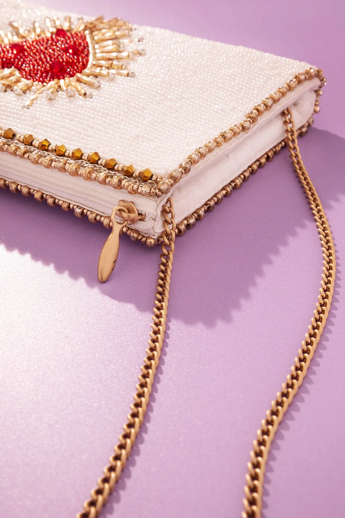 Heart Burst Crossbody Phone Bag
