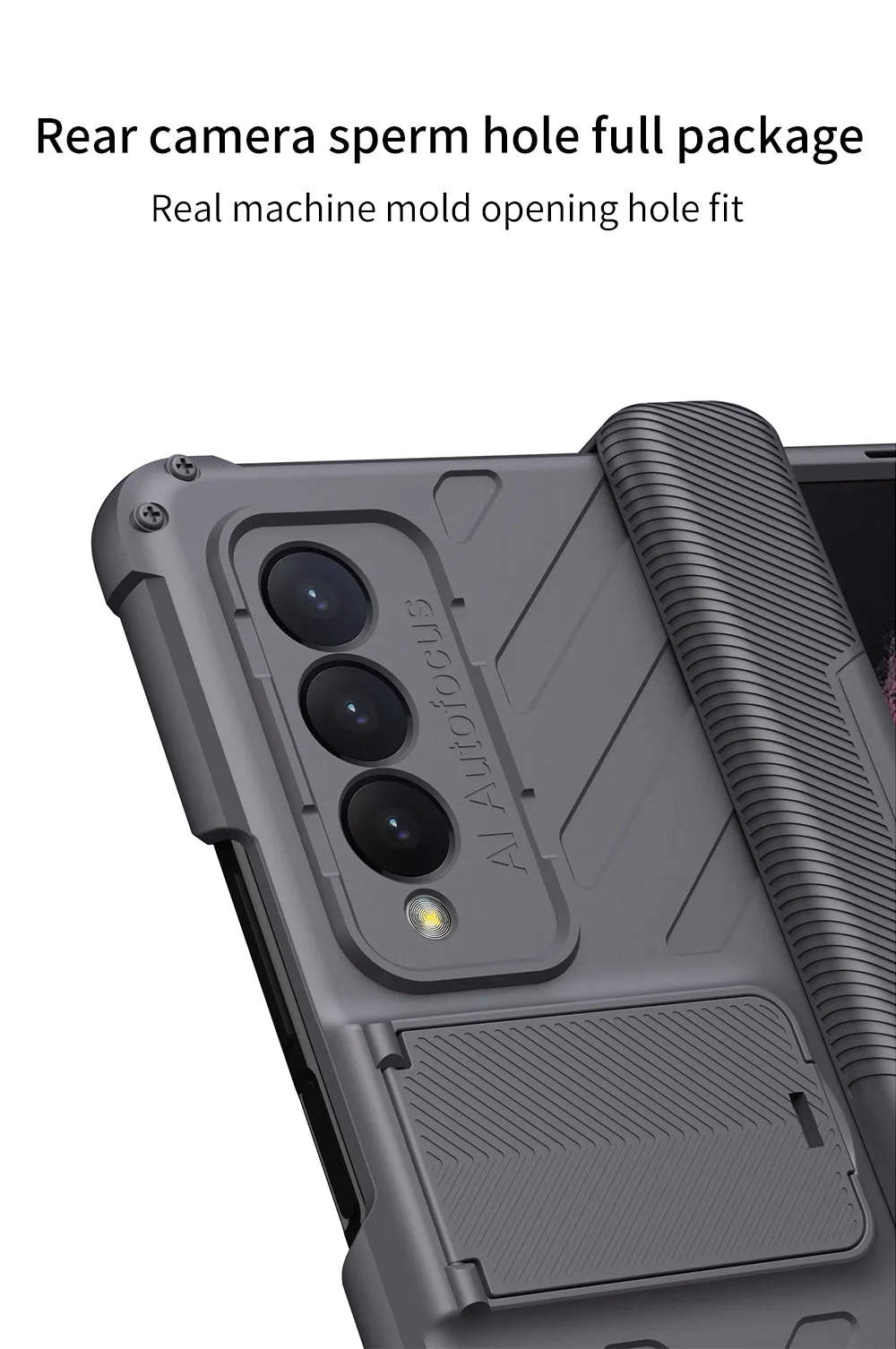 Heavy duty Armor Magnetic Hinge Cover For Samsung Galaxy Z Fold 3 5G Case Anti-knock Stand Cover For Galaxy Z Fold 3 Funda
