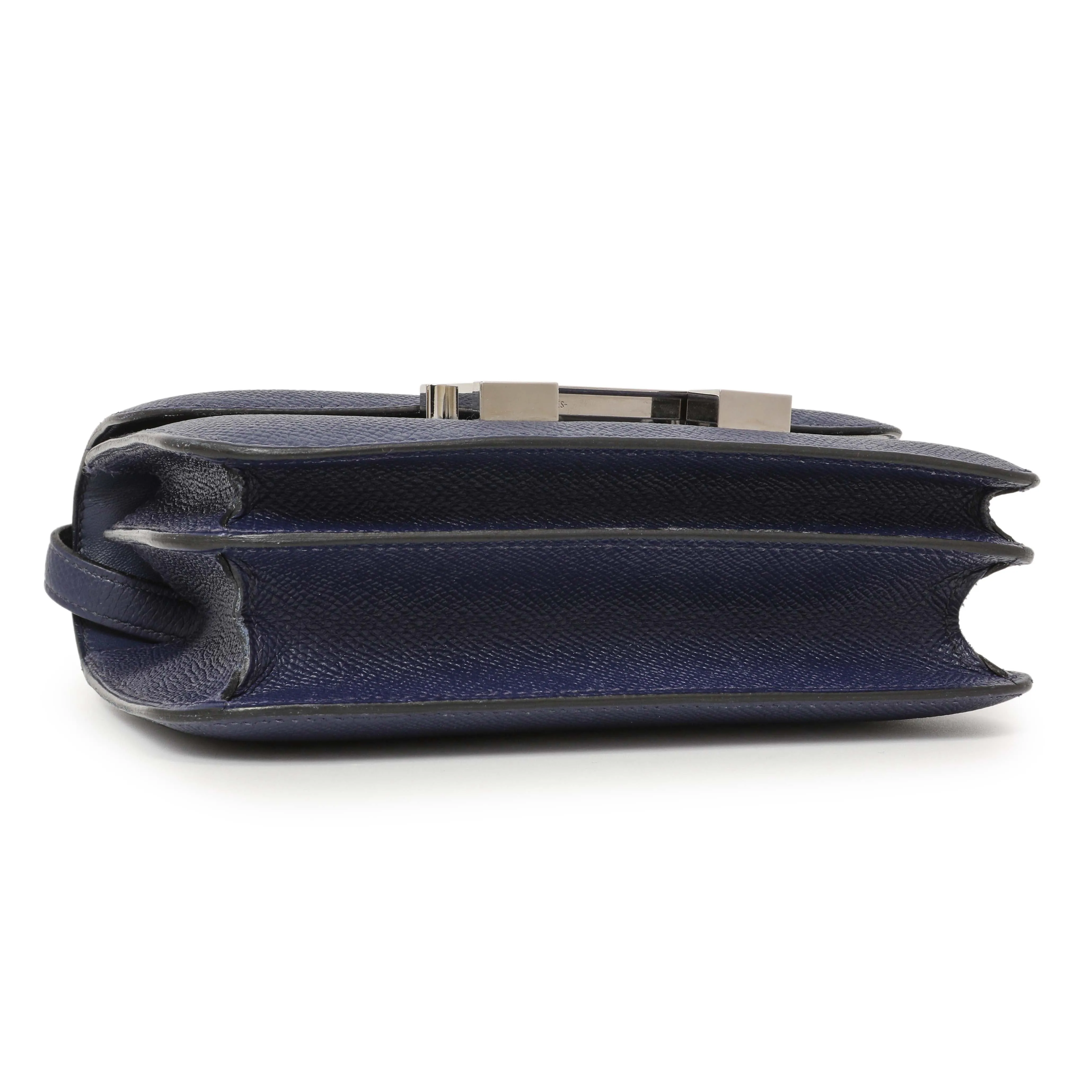 Hermes Bleu Saphir Epsom Constance 18