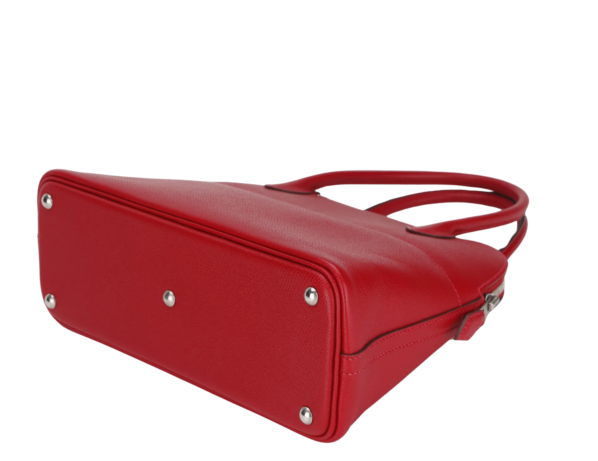 HERMES BOLIDE 27 ROUGE CASAQUE EPSOM LEATHER (STAMP T) WITH STRAP, CARE CARD & DUST COVER