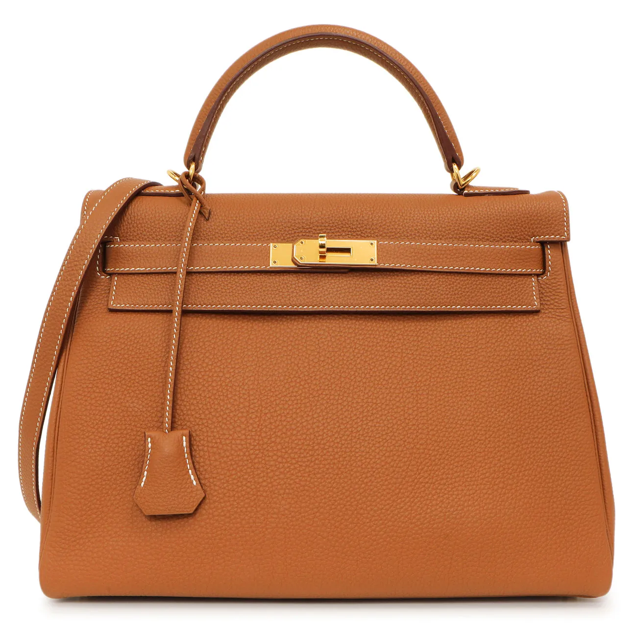 Hermes Gold Togo Kelly Retourne 32
