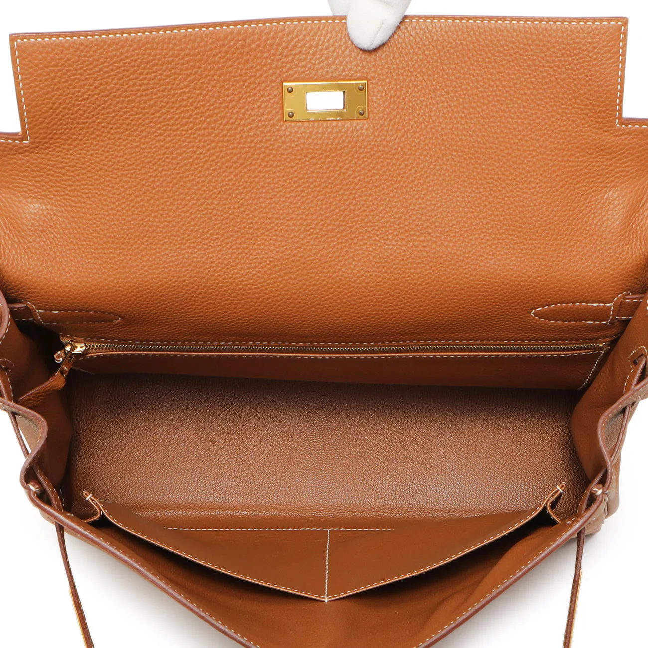 Hermes Gold Togo Kelly Retourne 32