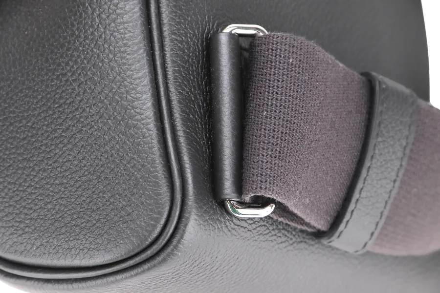 HERMES HAC A DOS PM (STAMP B) PLOMB COLOR TOGO LEATHER SILVER HARDWARE, WITH DUST COVER & BOX