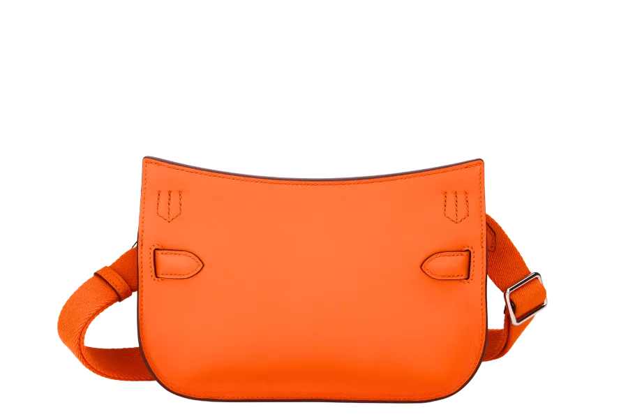 HERMES SAC JYPSIERE MINI (STAMP B) ORANGE MINIUM COLOR VEAU SWIFT  WITH SANGLE WOOLY UNIE ALOR DUST COVER & BOX