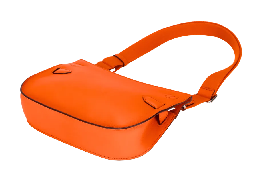 HERMES SAC JYPSIERE MINI (STAMP B) ORANGE MINIUM COLOR VEAU SWIFT  WITH SANGLE WOOLY UNIE ALOR DUST COVER & BOX