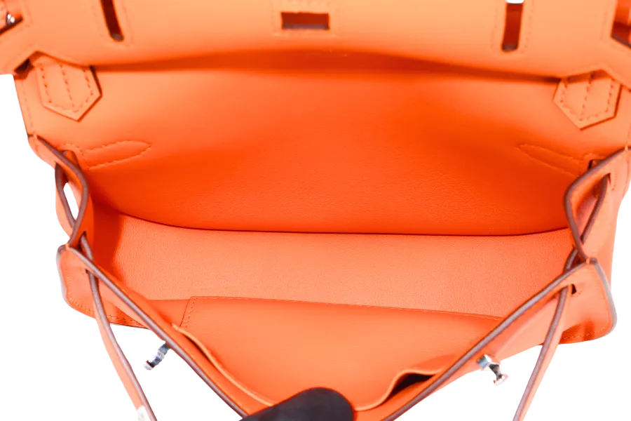 HERMES SAC JYPSIERE MINI (STAMP B) ORANGE MINIUM COLOR VEAU SWIFT  WITH SANGLE WOOLY UNIE ALOR DUST COVER & BOX