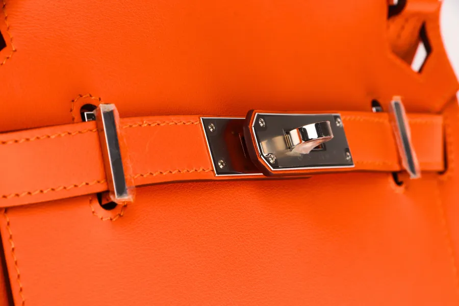 HERMES SAC JYPSIERE MINI (STAMP B) ORANGE MINIUM COLOR VEAU SWIFT  WITH SANGLE WOOLY UNIE ALOR DUST COVER & BOX