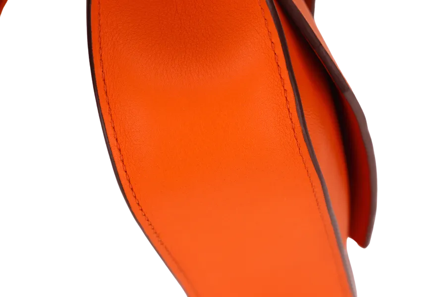 HERMES SAC JYPSIERE MINI (STAMP B) ORANGE MINIUM COLOR VEAU SWIFT  WITH SANGLE WOOLY UNIE ALOR DUST COVER & BOX