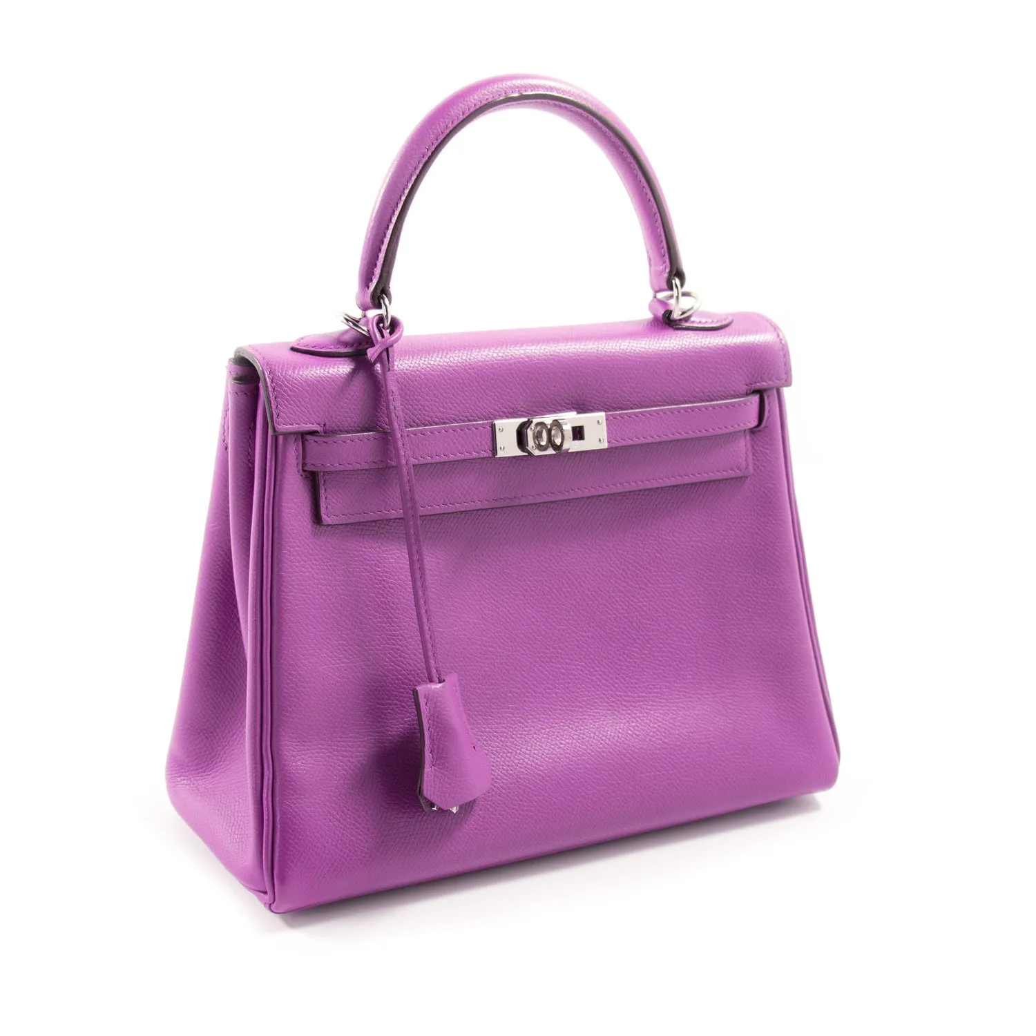 Hermès Kelly 25 Retourne Violet Courchevel