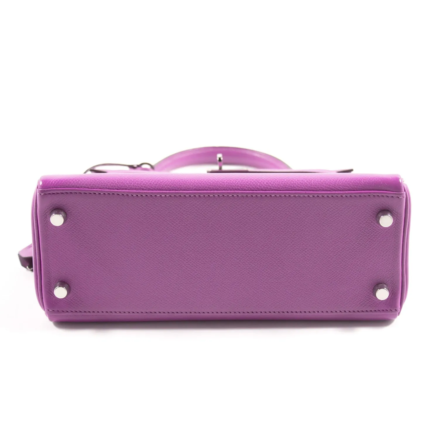 Hermès Kelly 25 Retourne Violet Courchevel